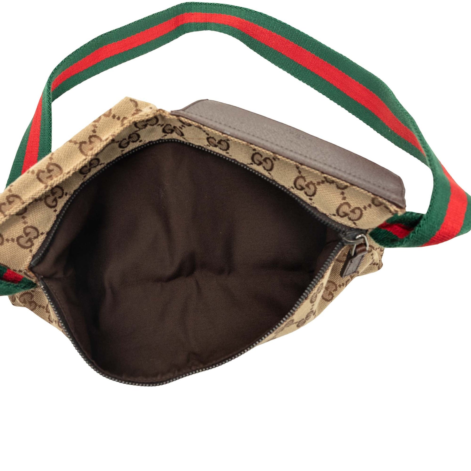 Gucci GG Canvas Web Double Pocket Belt Bag