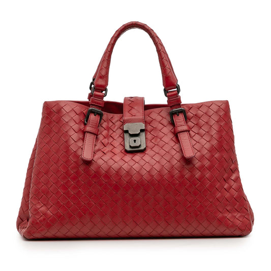 Bottega Veneta Small Nappa Intrecciato Roma Satchel