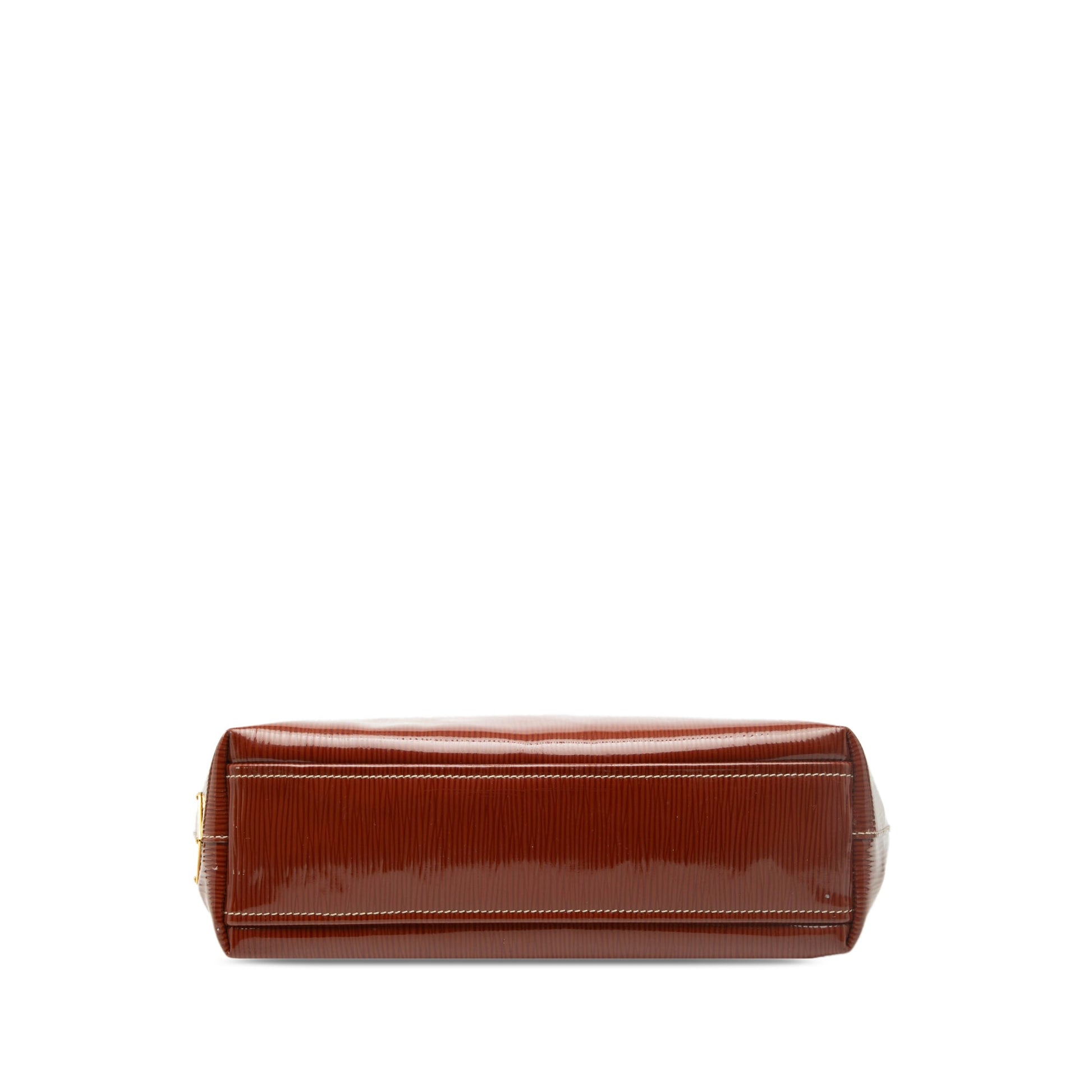 Textured Patent St Grana Paglia Tote