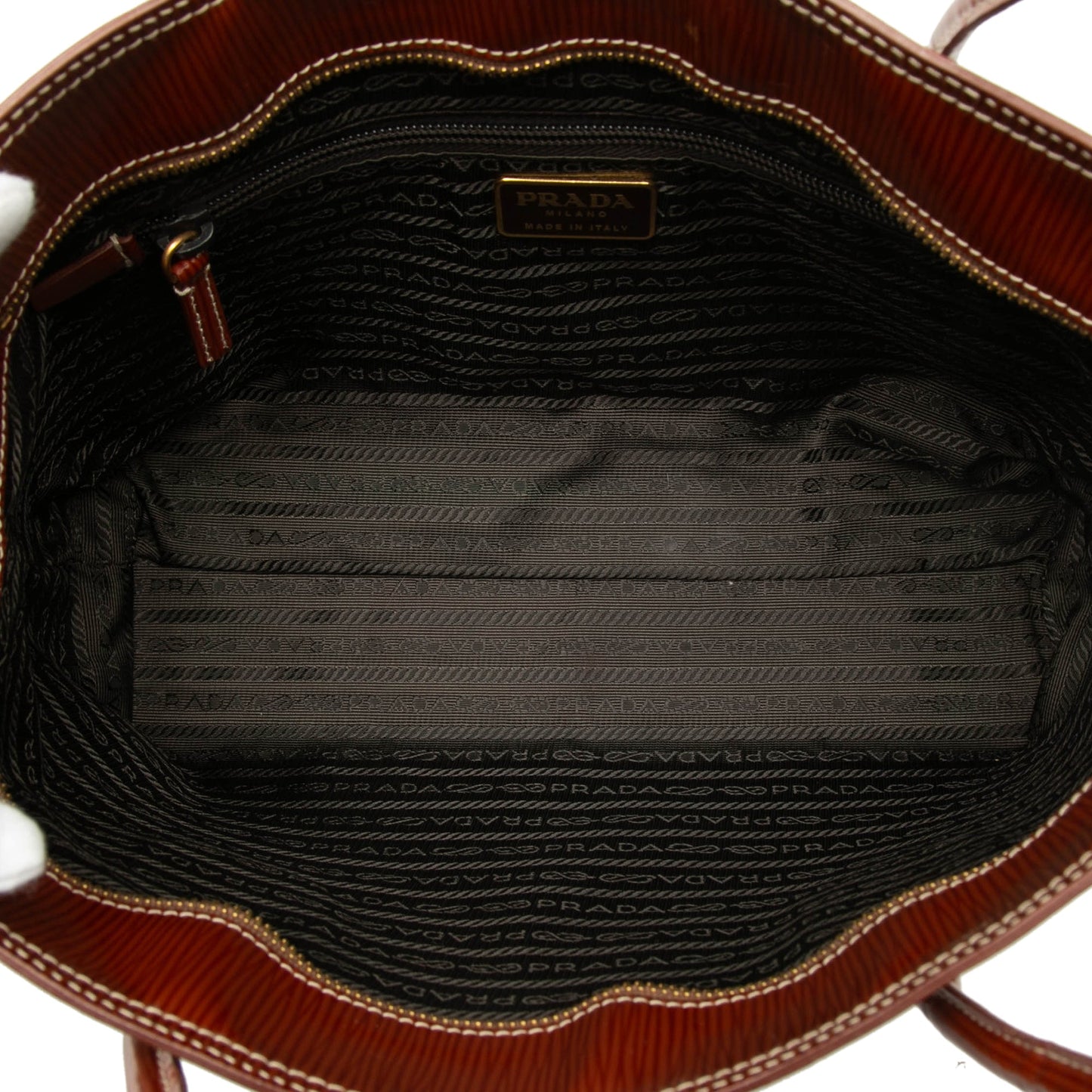 Textured Patent St Grana Paglia Tote