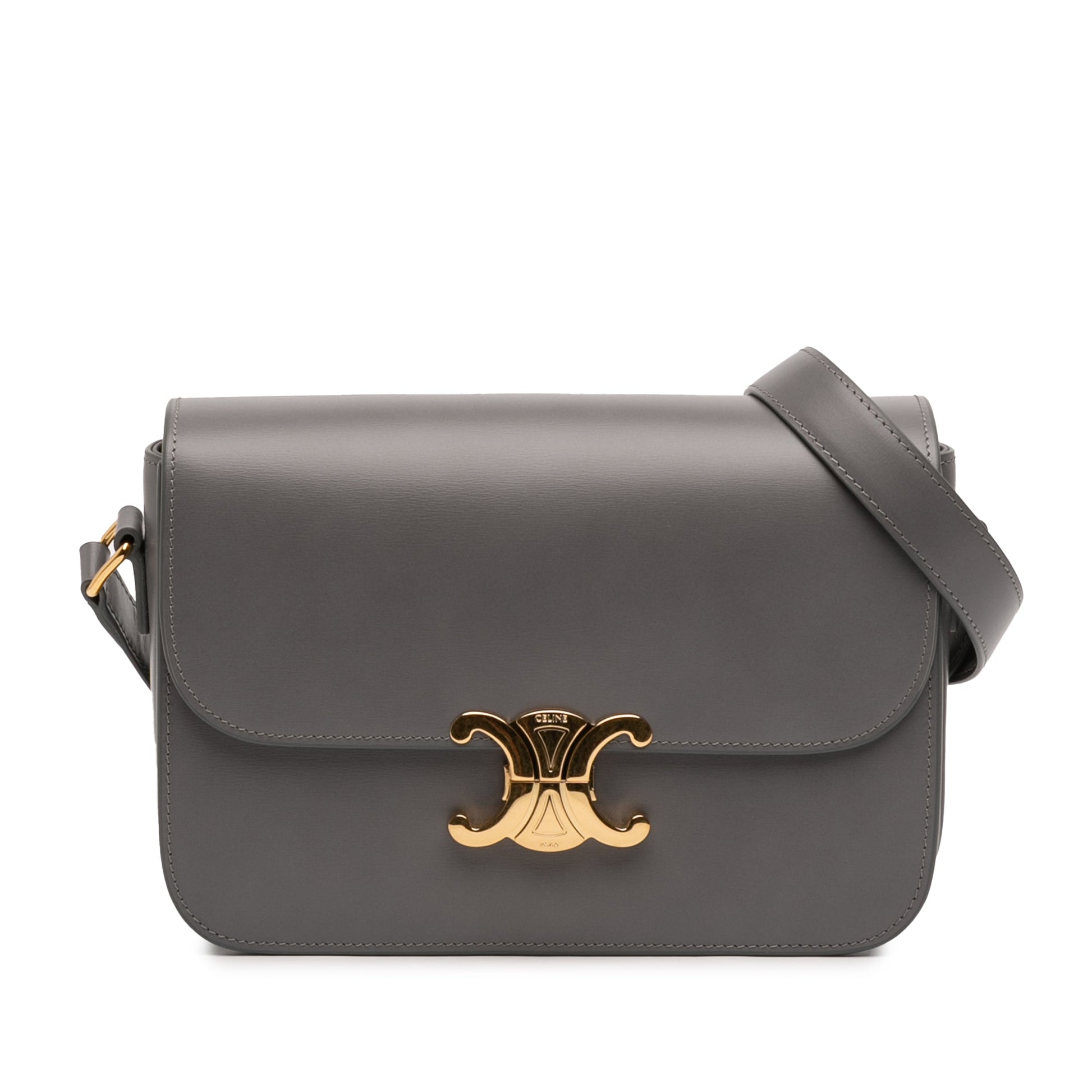 Celine Classique Shiny Calfskin Triomphe Crossbody