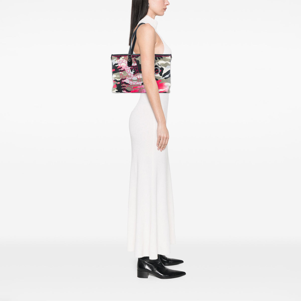 Dior Anselm Reyle Medium Canvas Camouflage Tote