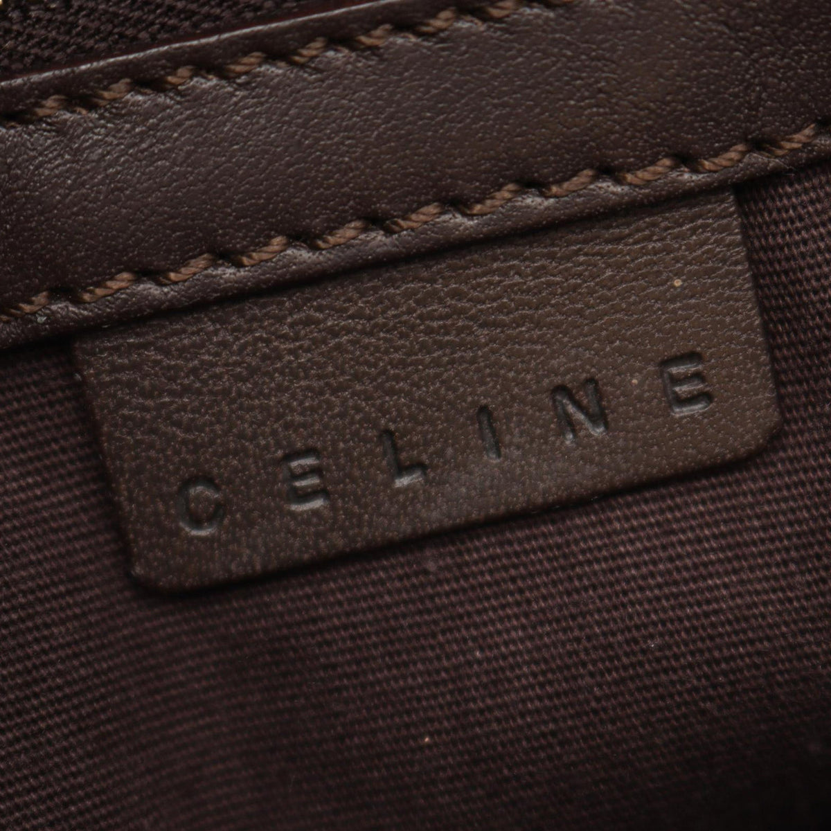 Celine C Macadam Suede Shoulder Bag
