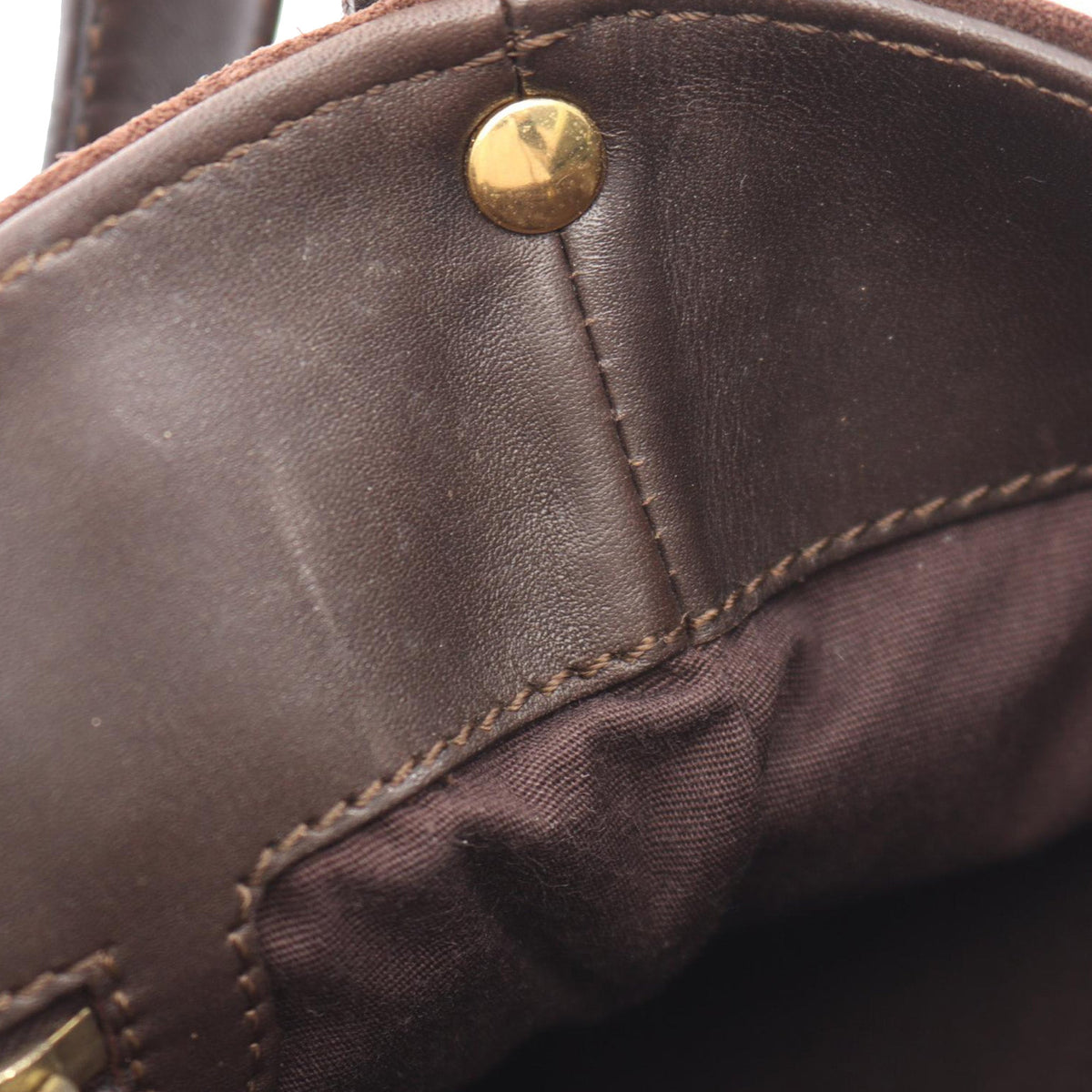 Celine C Macadam Suede Shoulder Bag