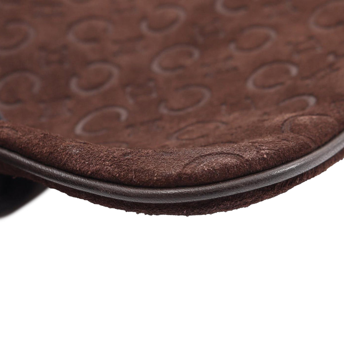 Celine C Macadam Suede Shoulder Bag
