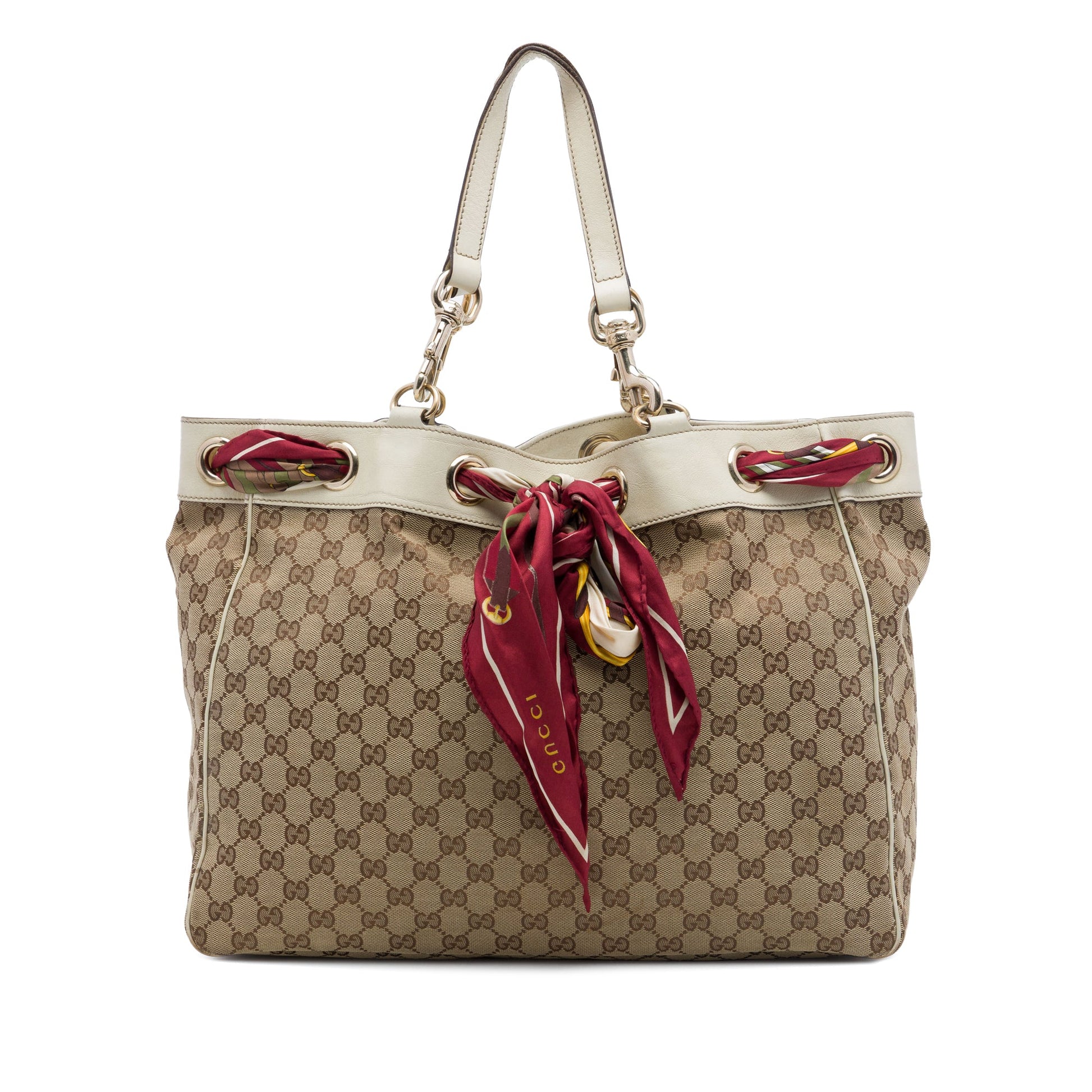 Gucci Large GG Canvas Positano Tote