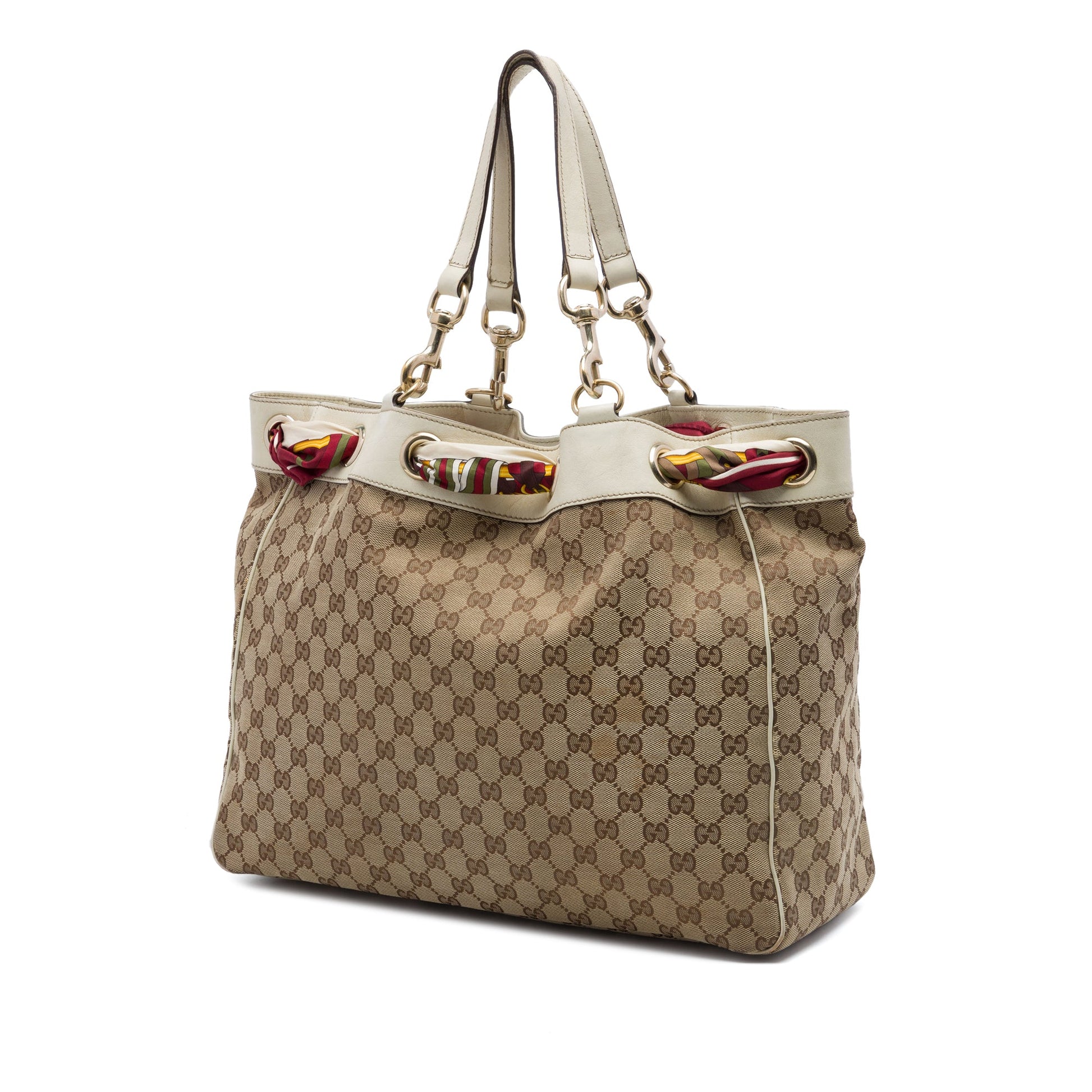 Gucci Large GG Canvas Positano Tote