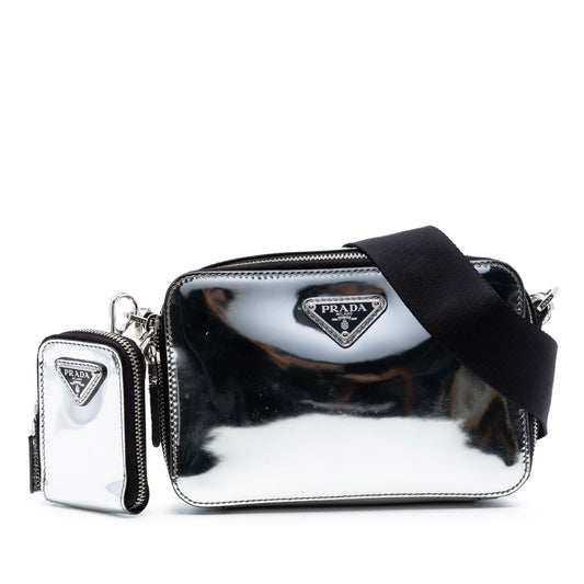 Prada Small Spazzolato Brique Crossbody