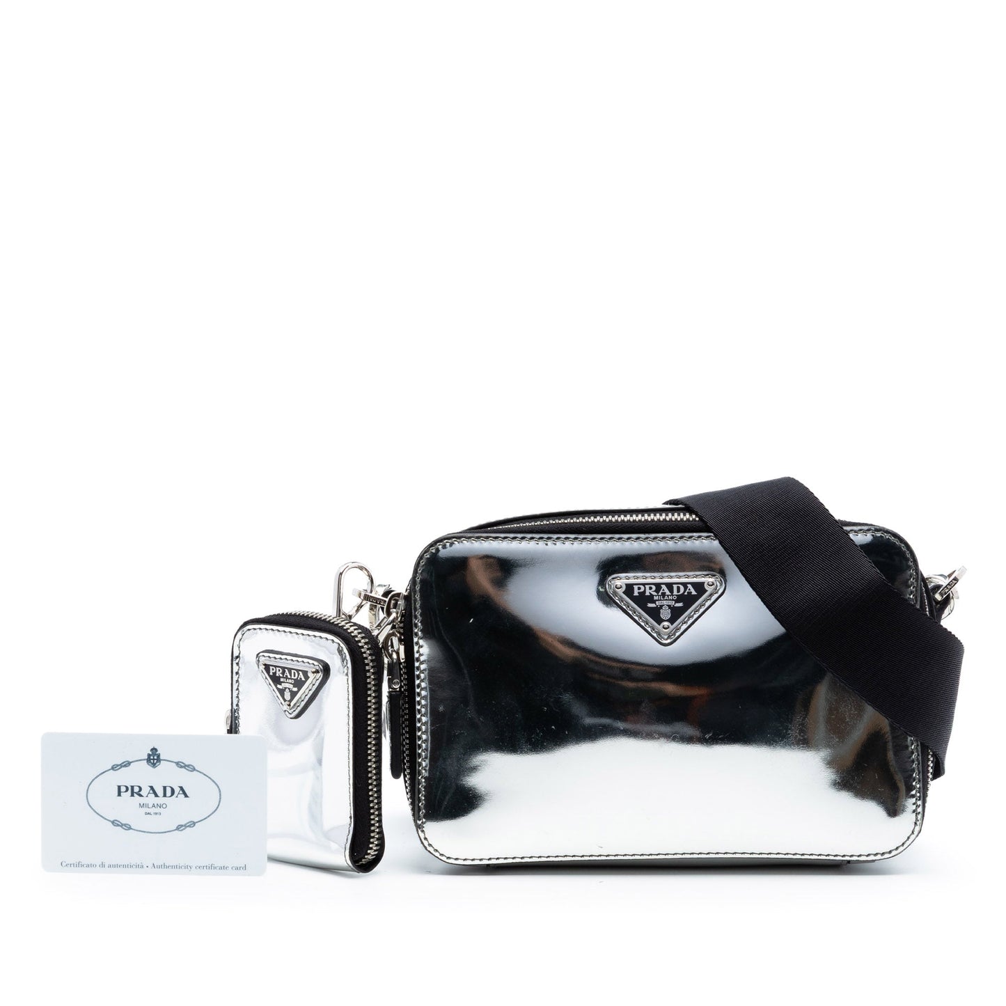 Prada Small Spazzolato Brique Crossbody