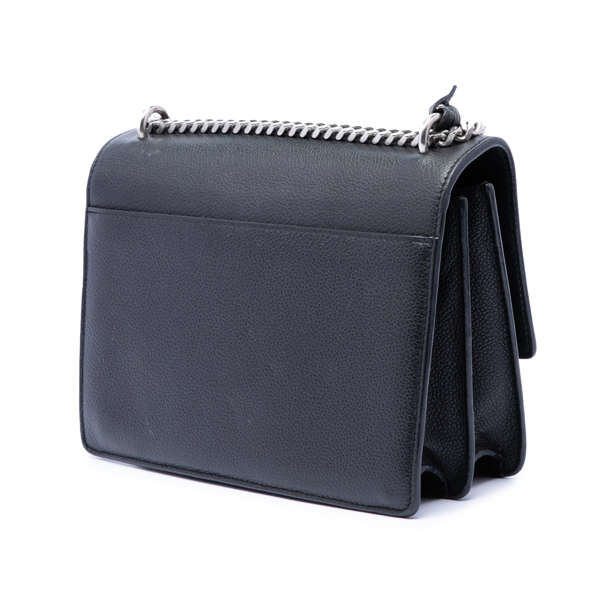 Saint Laurent Medium Grained Calfskin Monogram Sunset Crossbody
