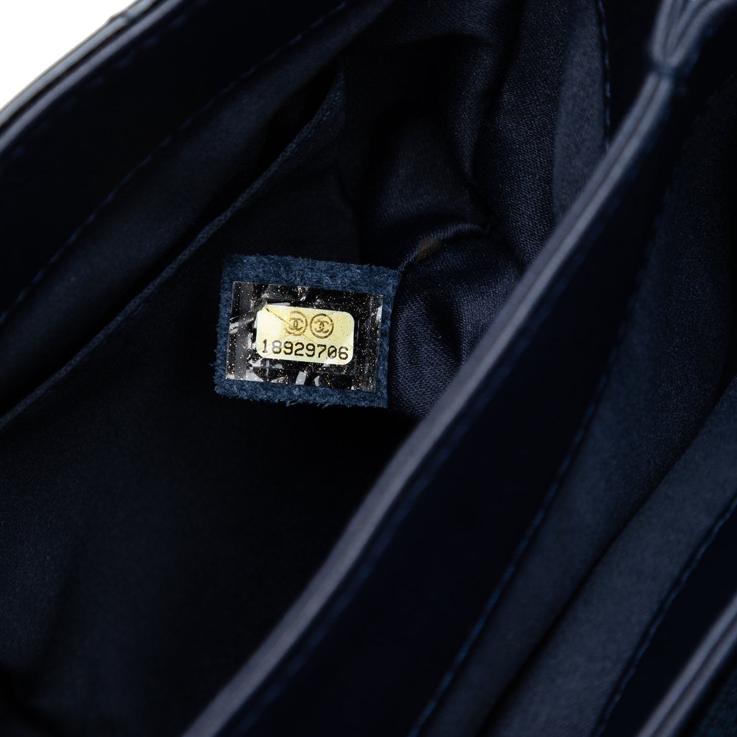 Jumbo Quilted Patent 3 Compartment Flap