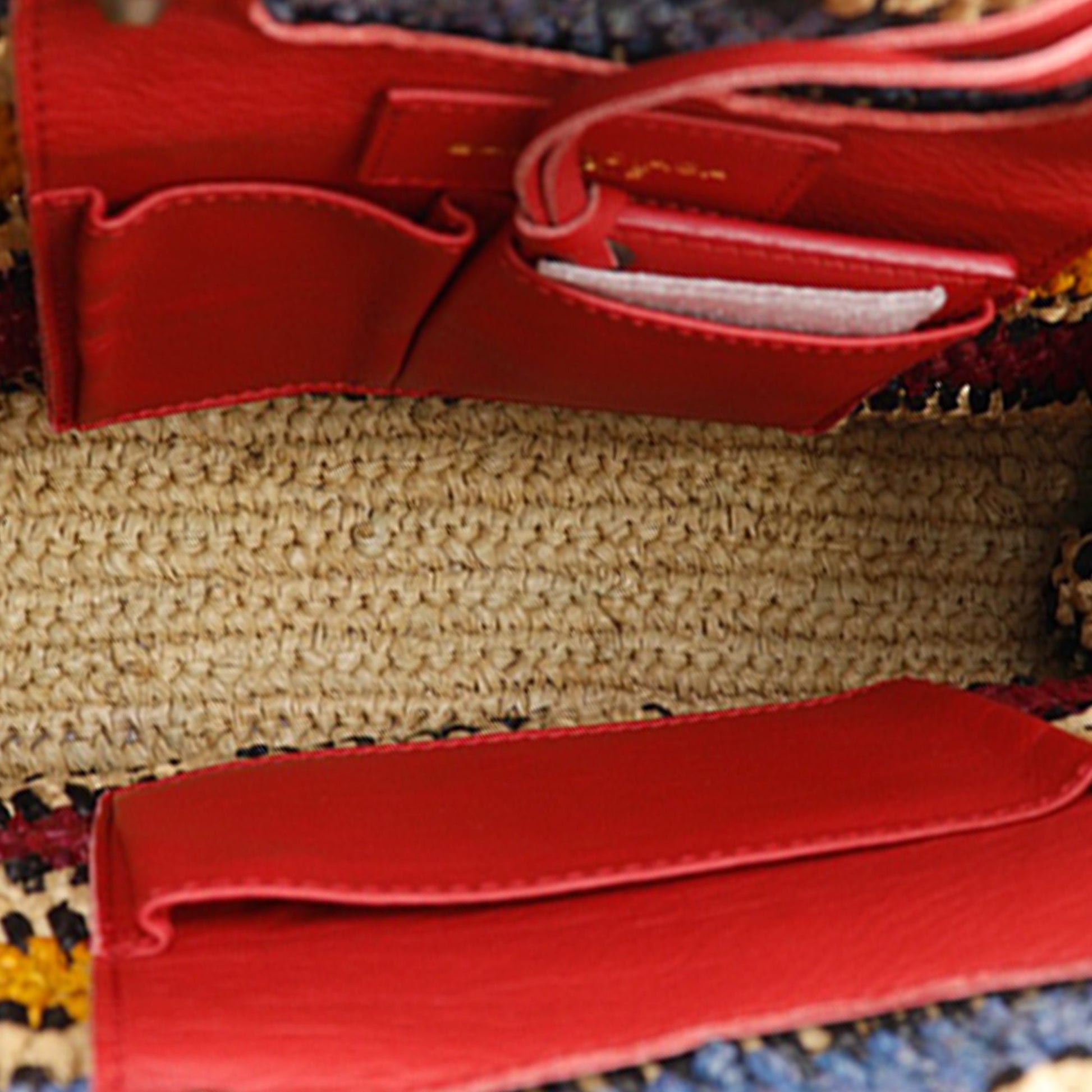 Balenciaga Raffia Motocross Panier Basket Tote