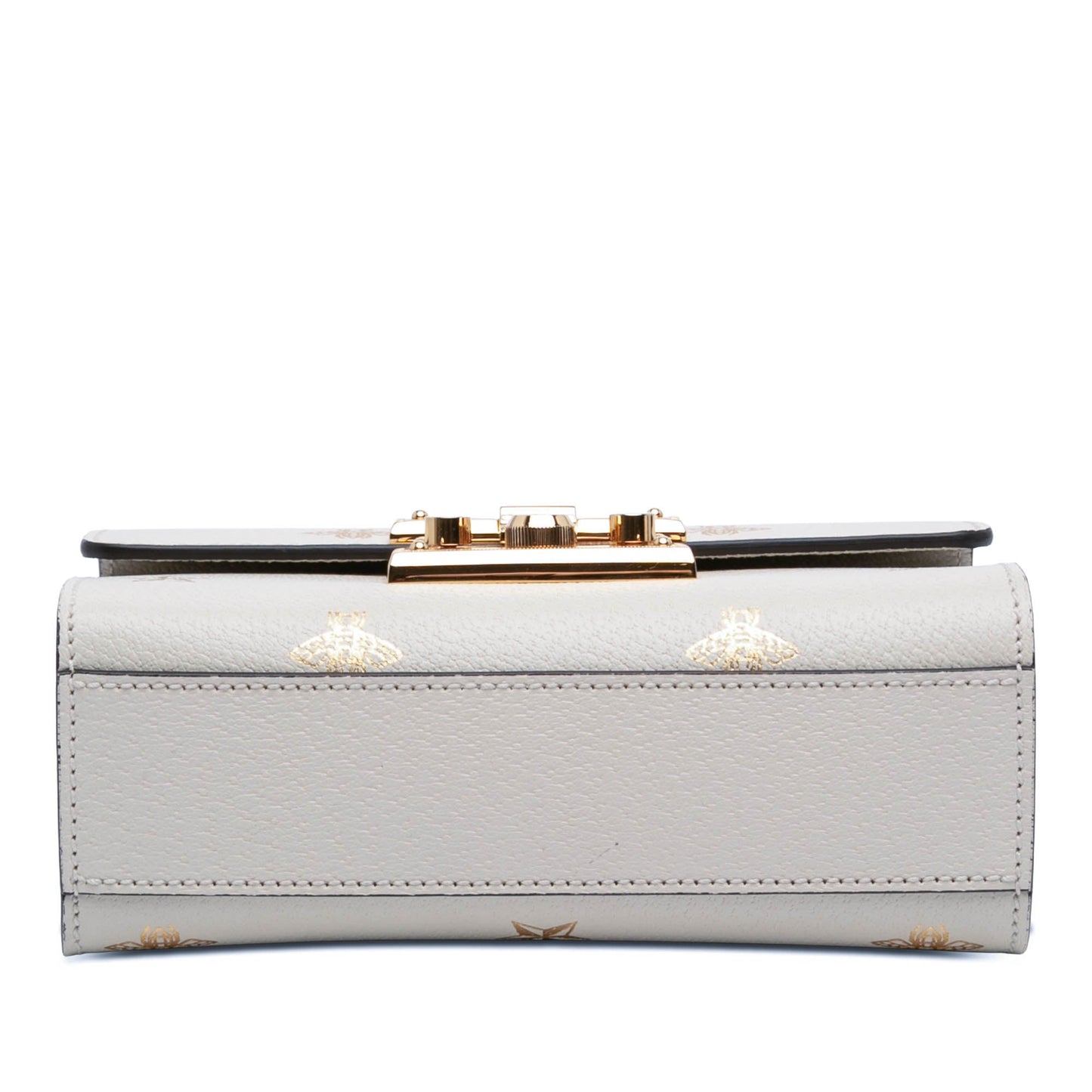 Gucci Small Leather Bee Star Padlock Crossbody