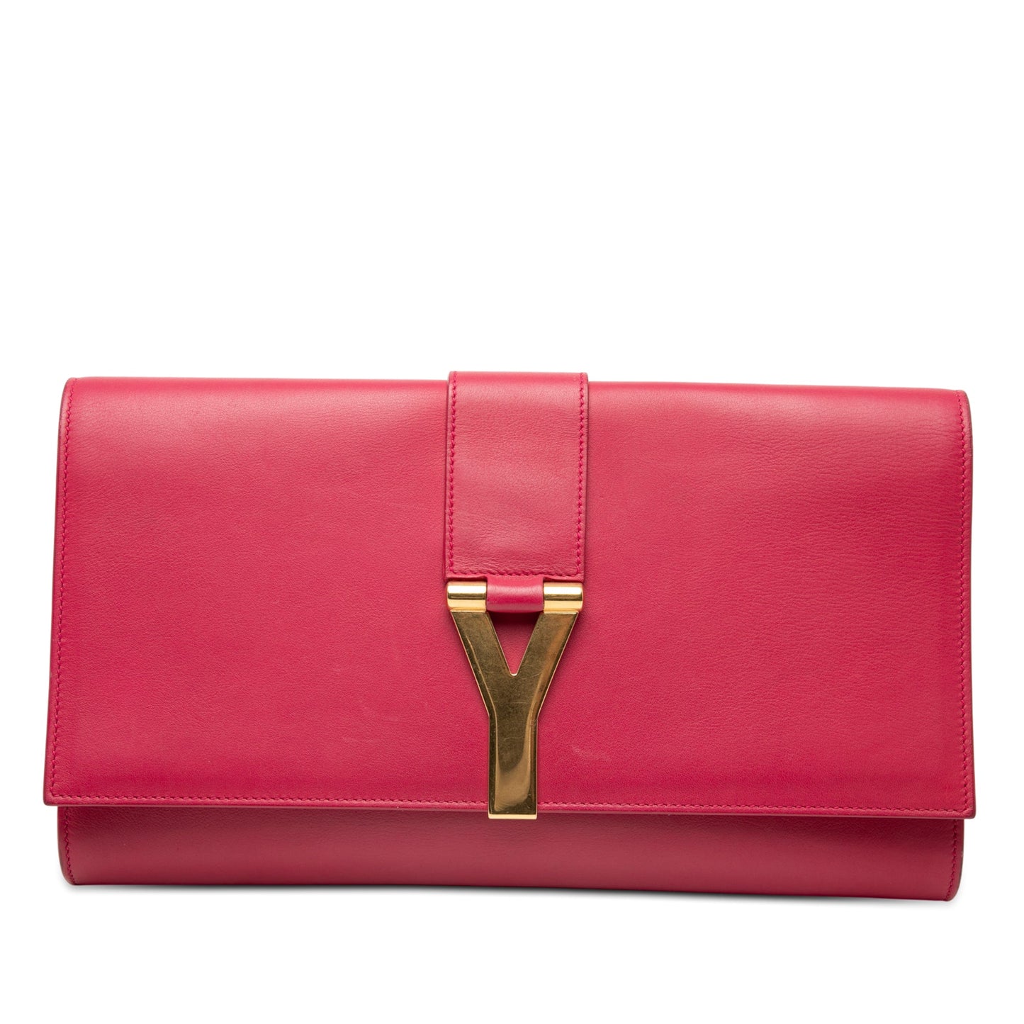 Saint Laurent Leather Chyc Ligne Clutch