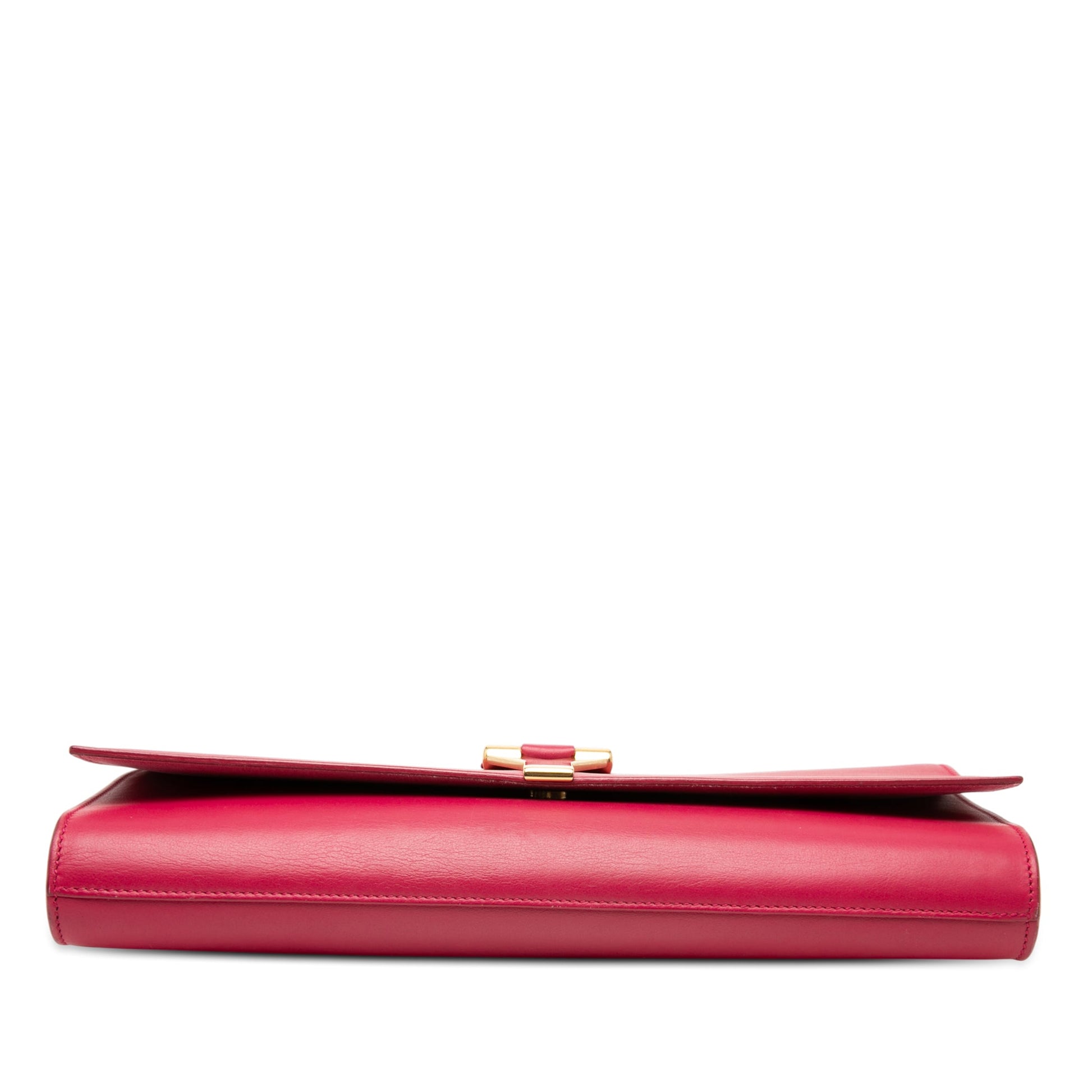Saint Laurent Leather Chyc Ligne Clutch