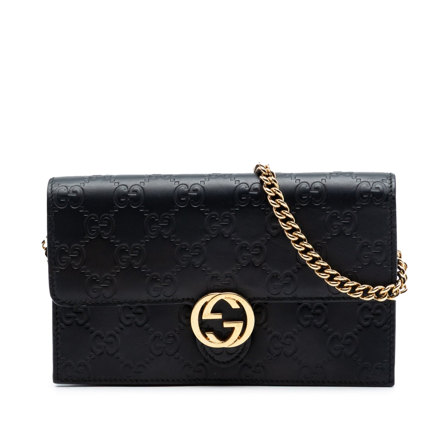 Guccissima Interlocking G Wallet On Chain
