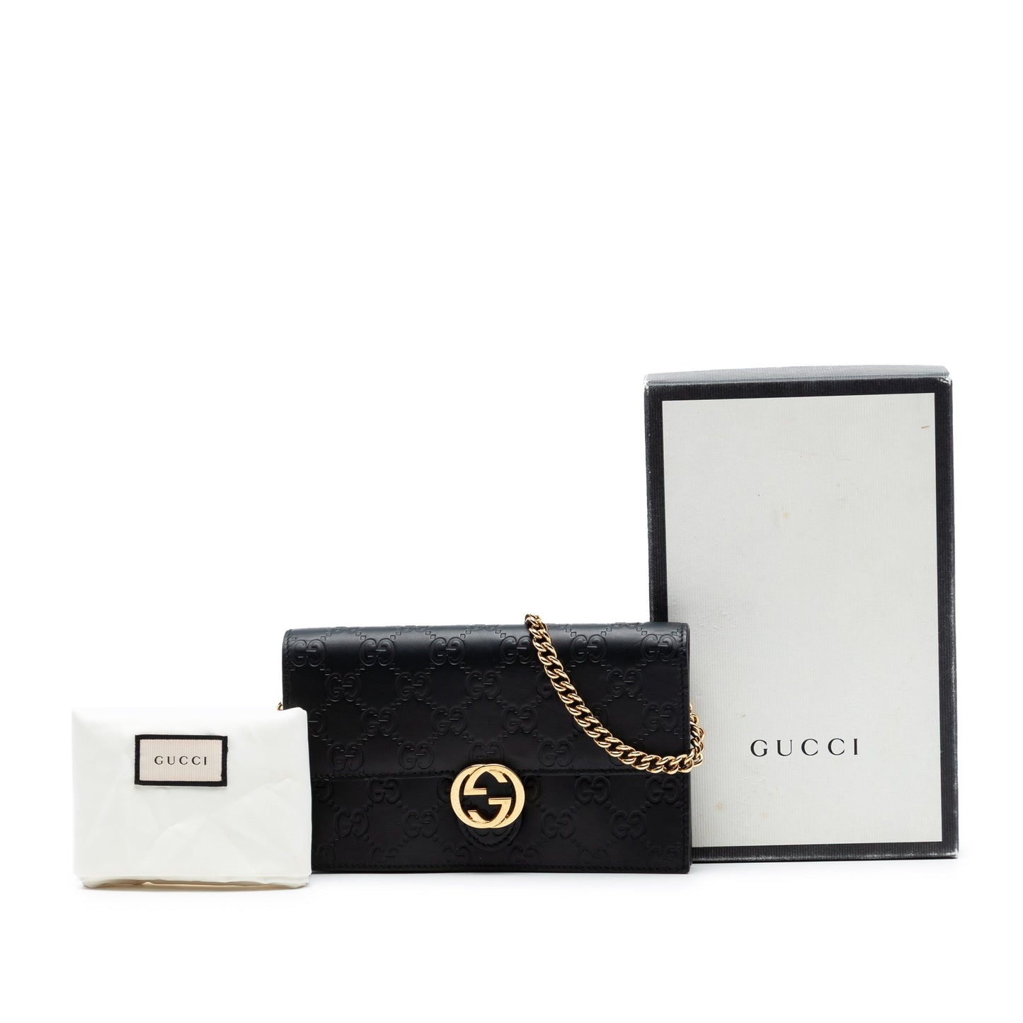 Guccissima Interlocking G Wallet On Chain