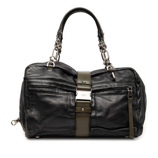 LOEWE Bicolor Leather Laura 33 Handbag