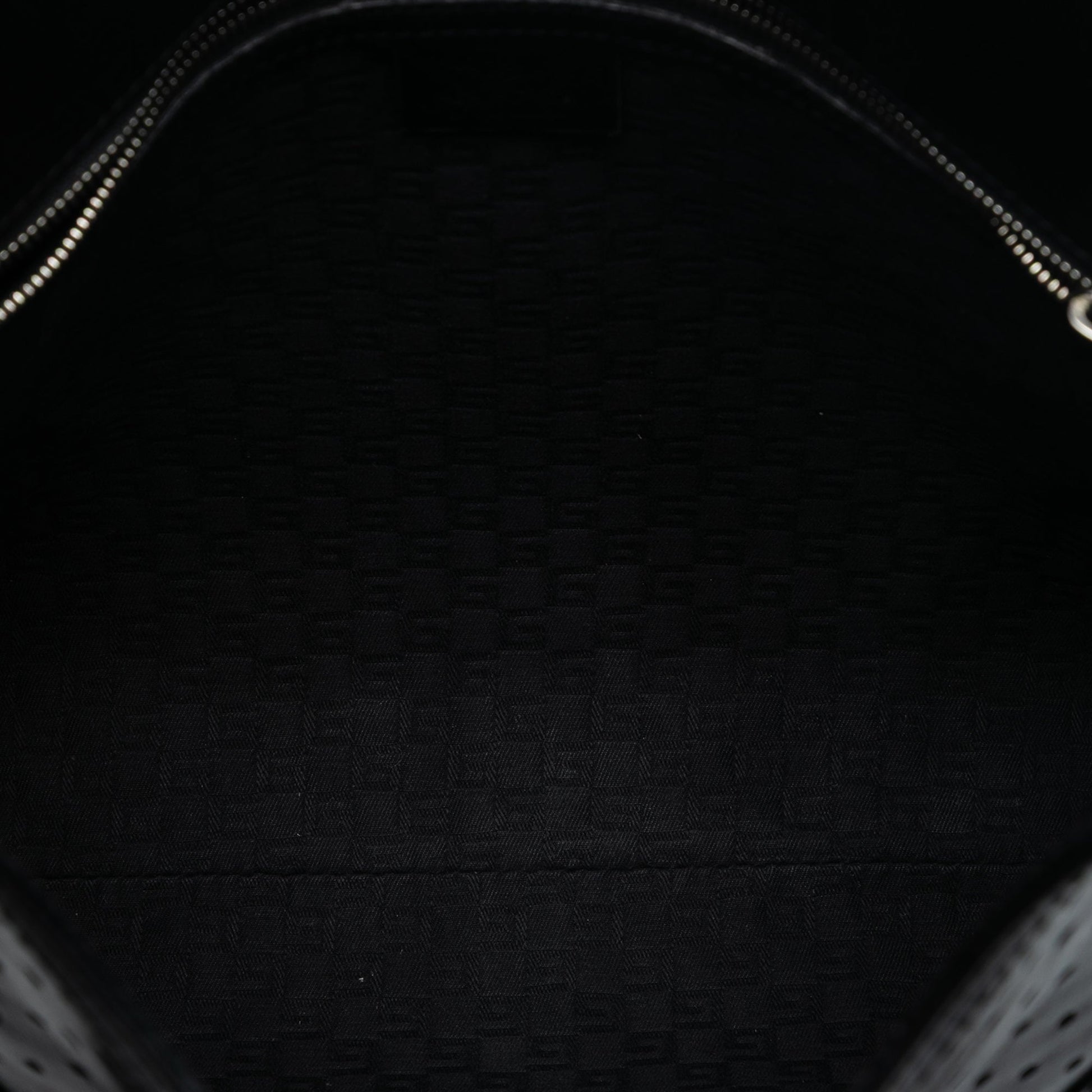Gucci Perforated Calfskin Interlocking G Reins Satchel