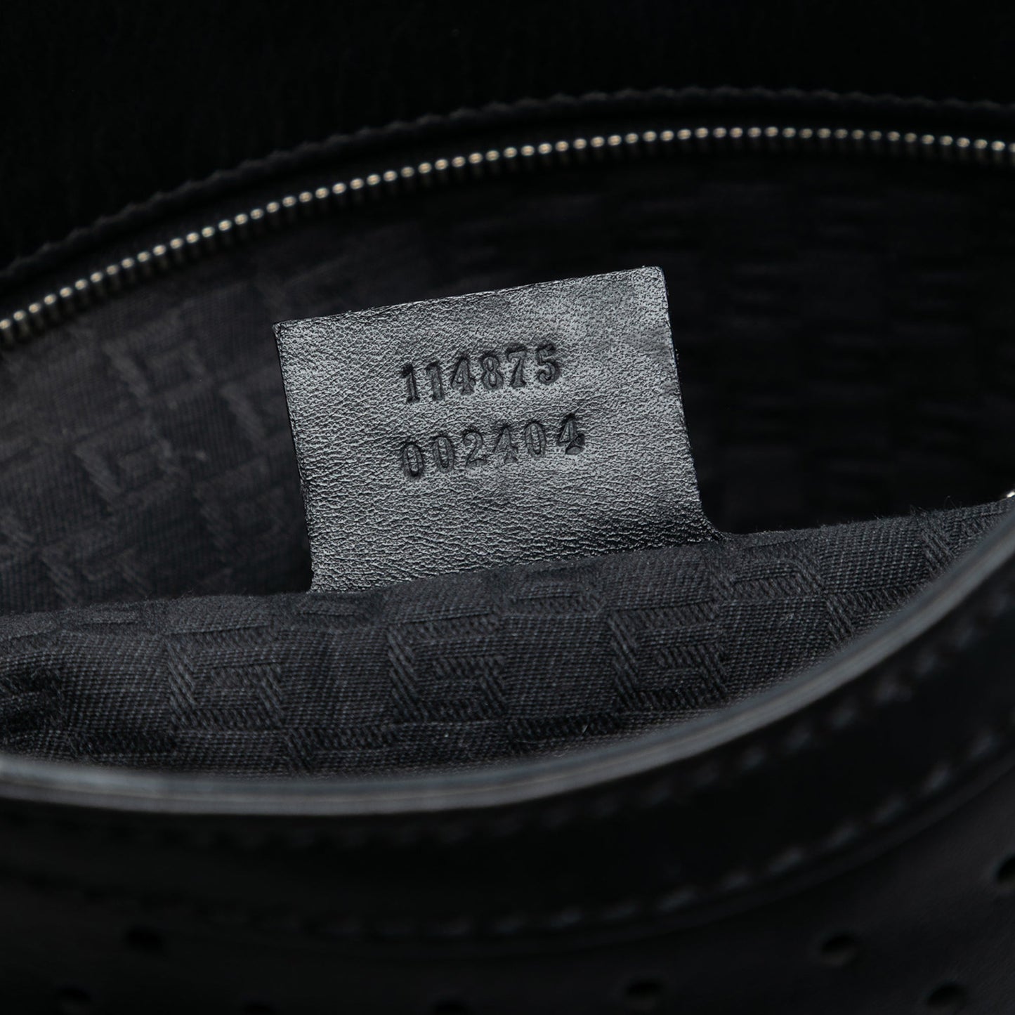 Gucci Perforated Calfskin Interlocking G Reins Satchel