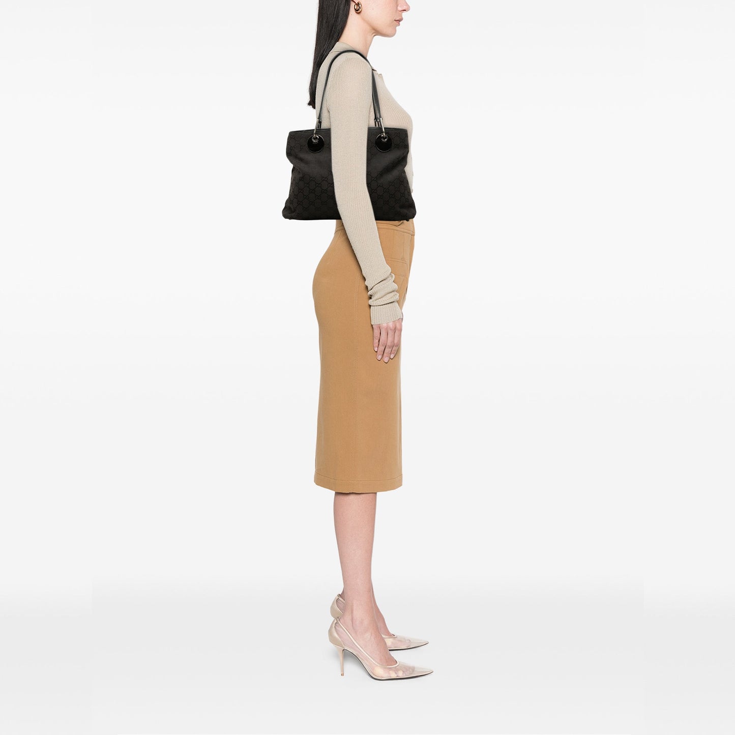 Gucci Medium GG Canvas Eclipse Tote