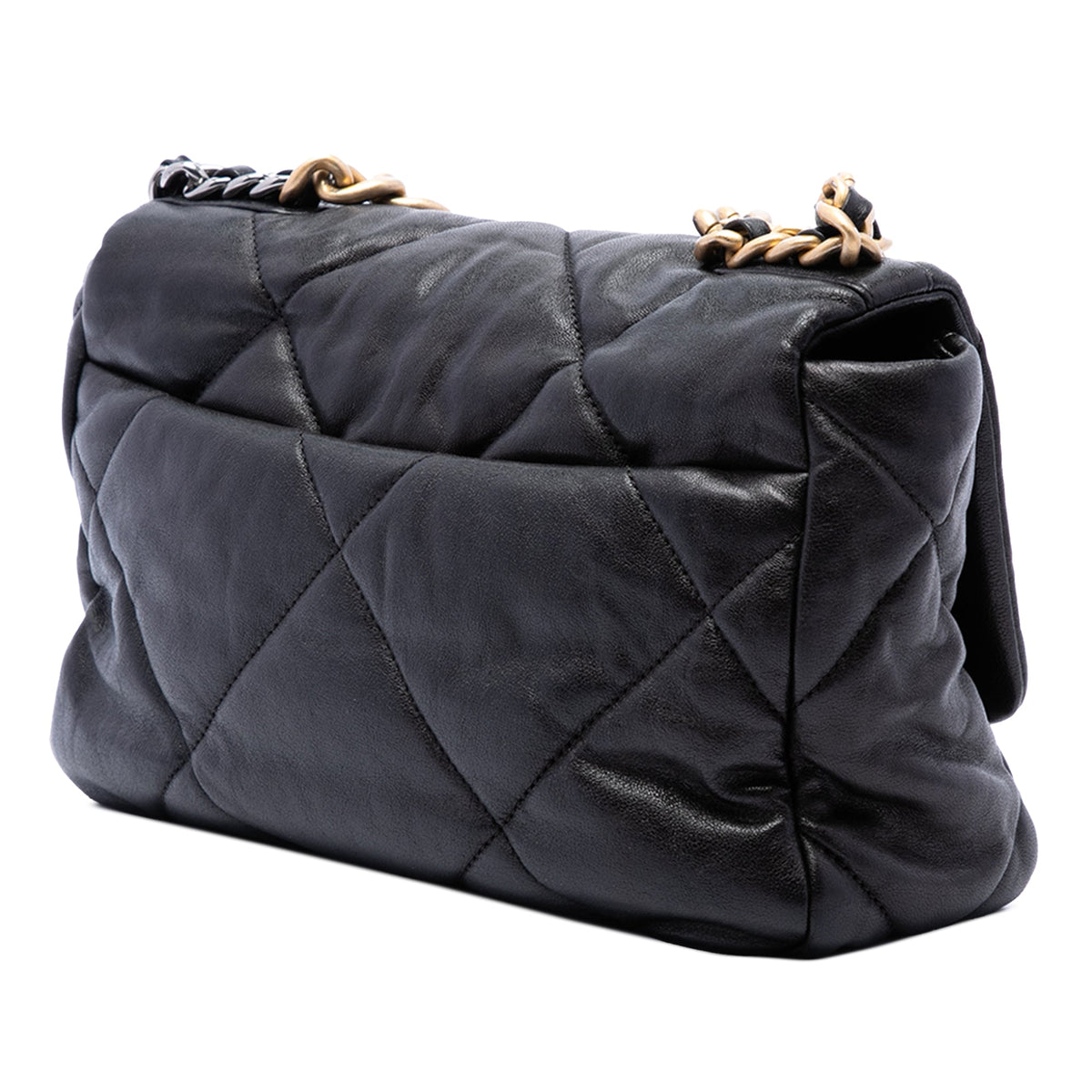 Chanel Medium Lambskin 19 Flap — Black