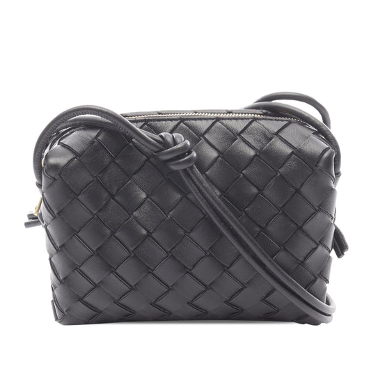 Mini Lambskin Intrecciato Loop Camera Bag