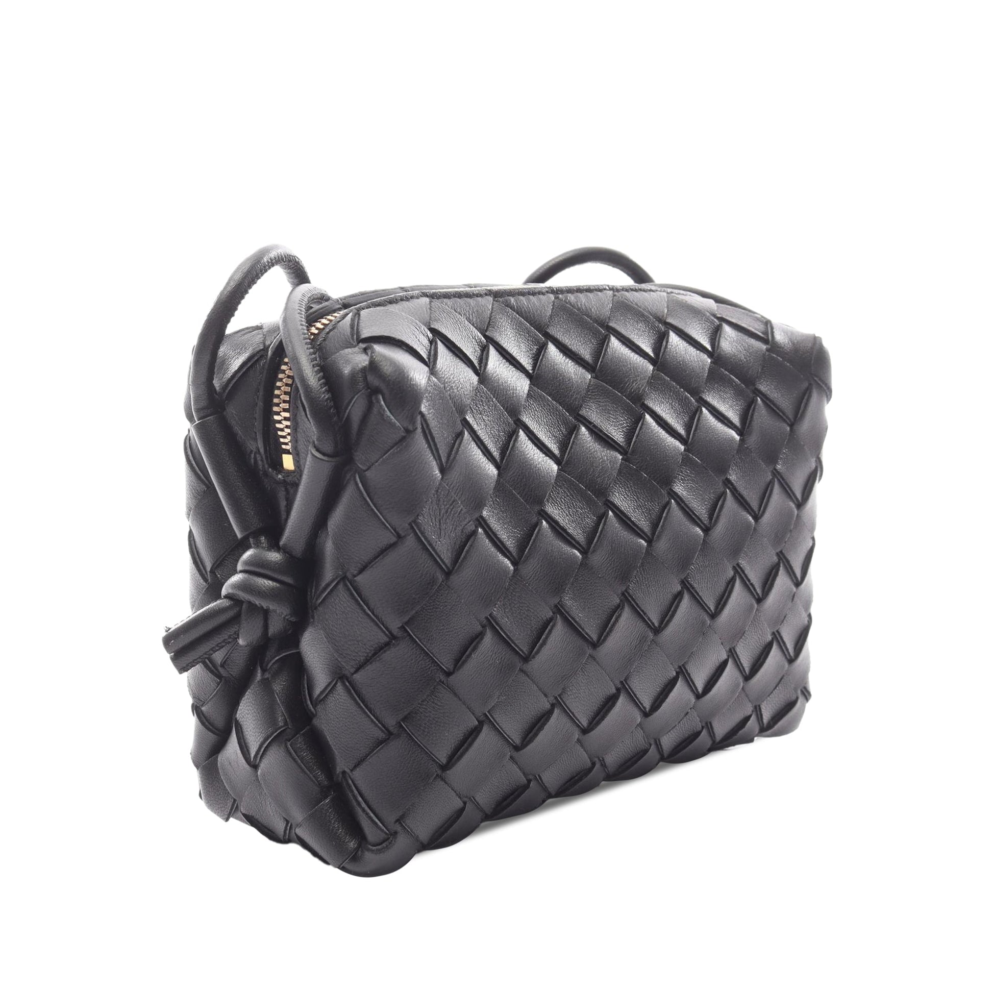 Mini Lambskin Intrecciato Loop Camera Bag