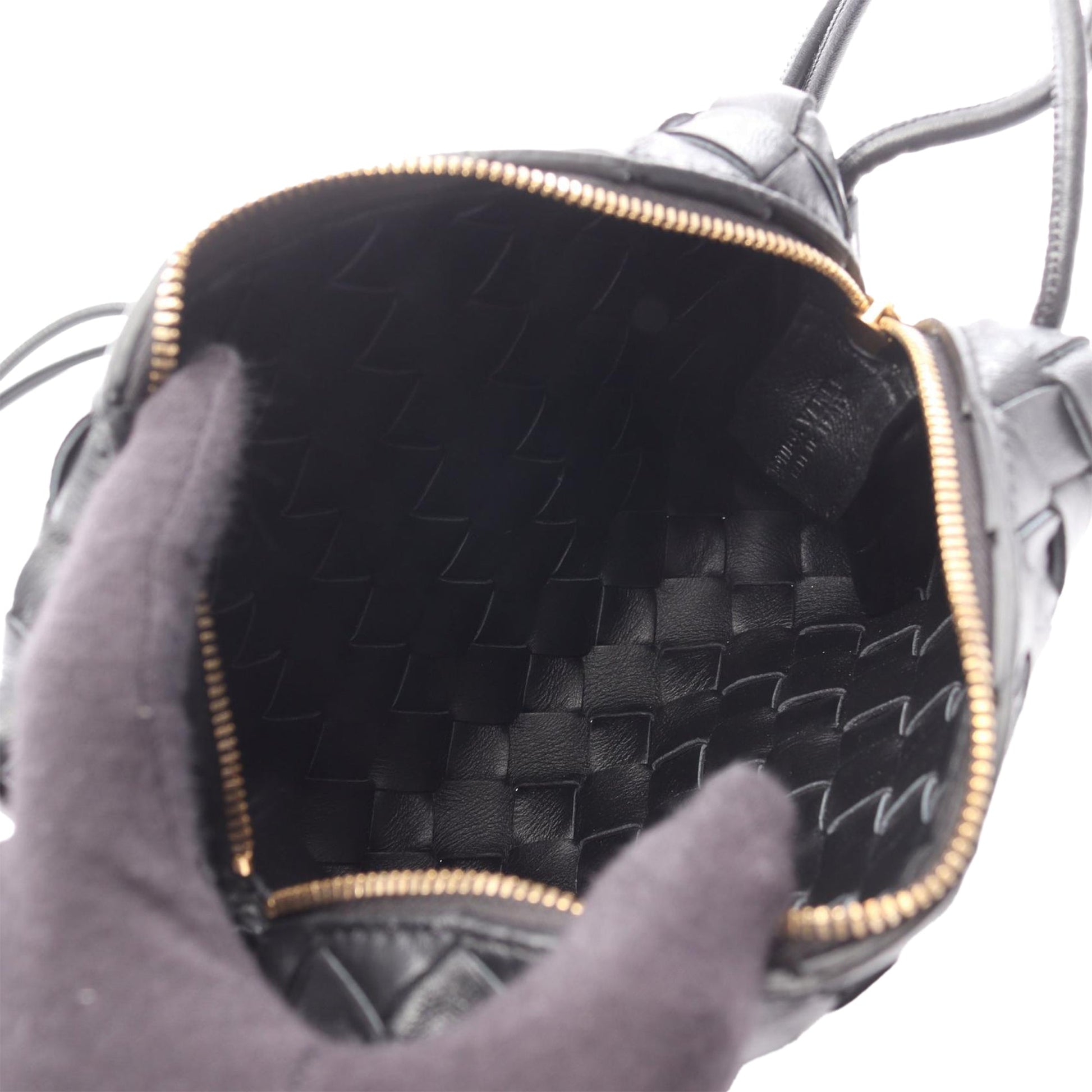 Mini Lambskin Intrecciato Loop Camera Bag
