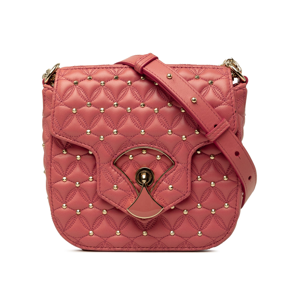 Bvlgari Small Quilted Studded Leather Divas Dream Crossbody