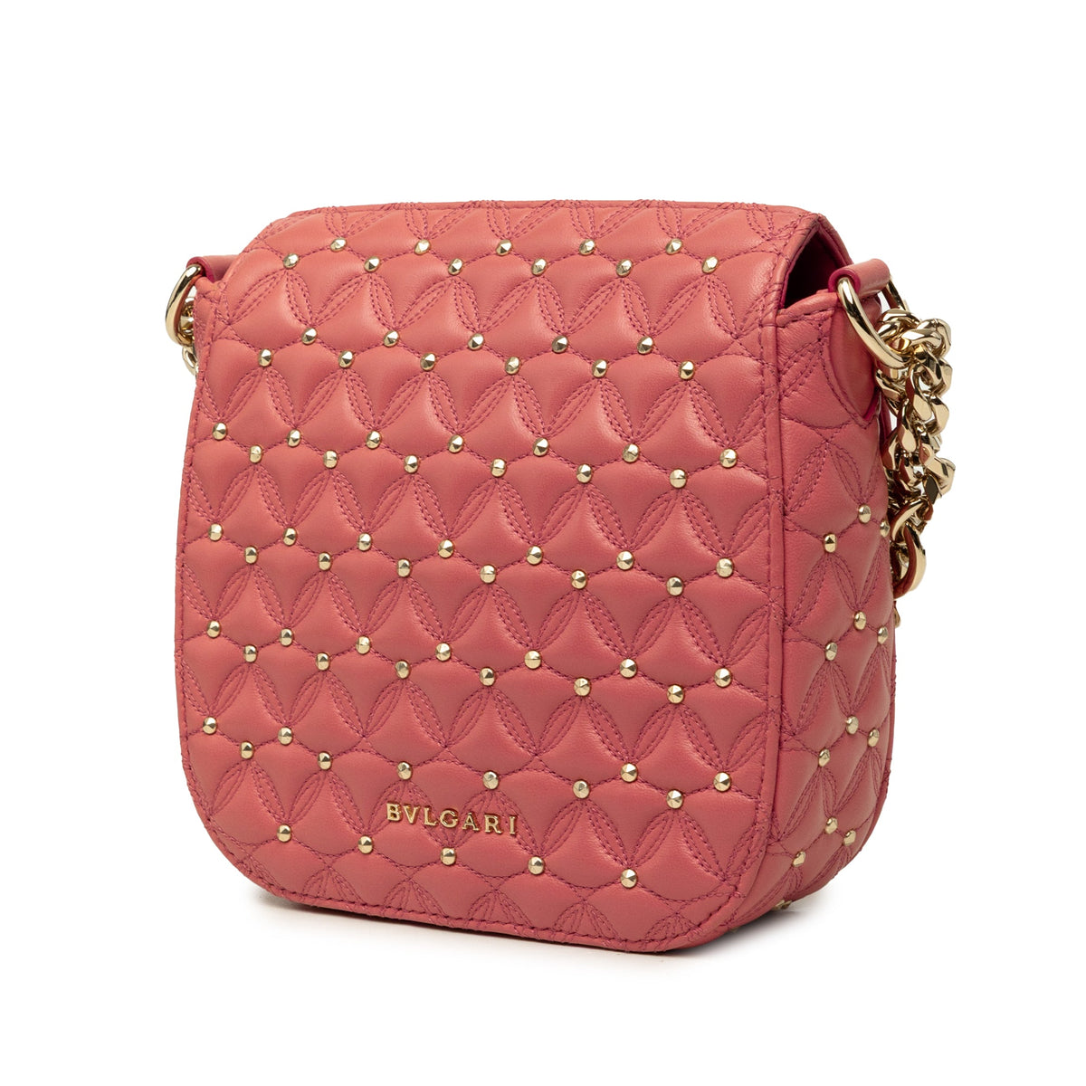 Bvlgari Small Quilted Studded Leather Divas Dream Crossbody