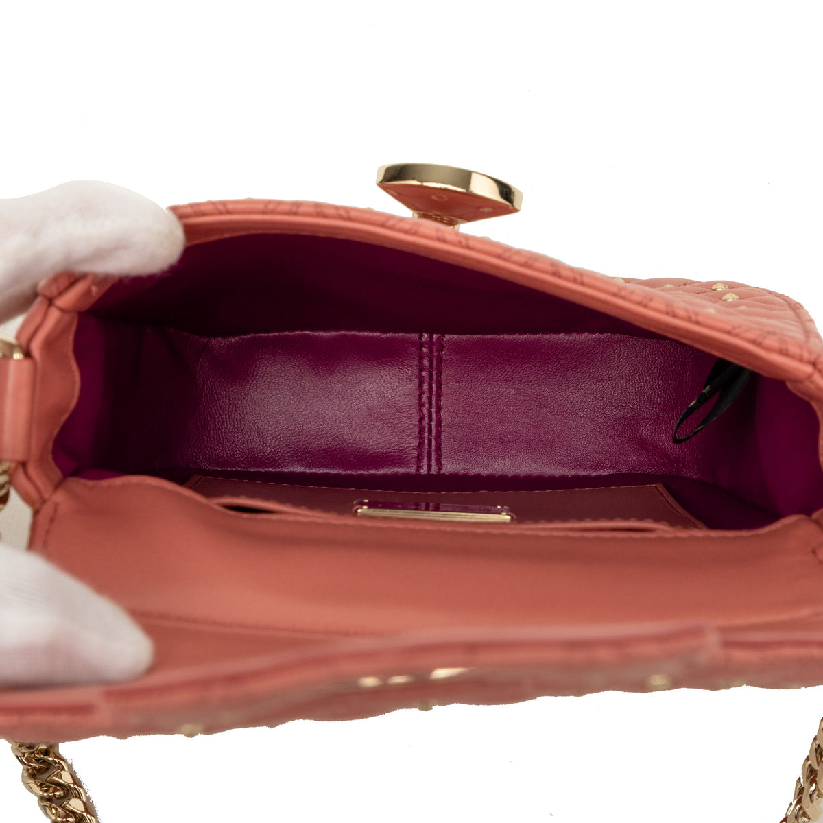 Bvlgari Small Quilted Studded Leather Divas Dream Crossbody