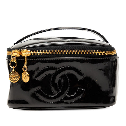 Chanel CC Patent Vanity Bag