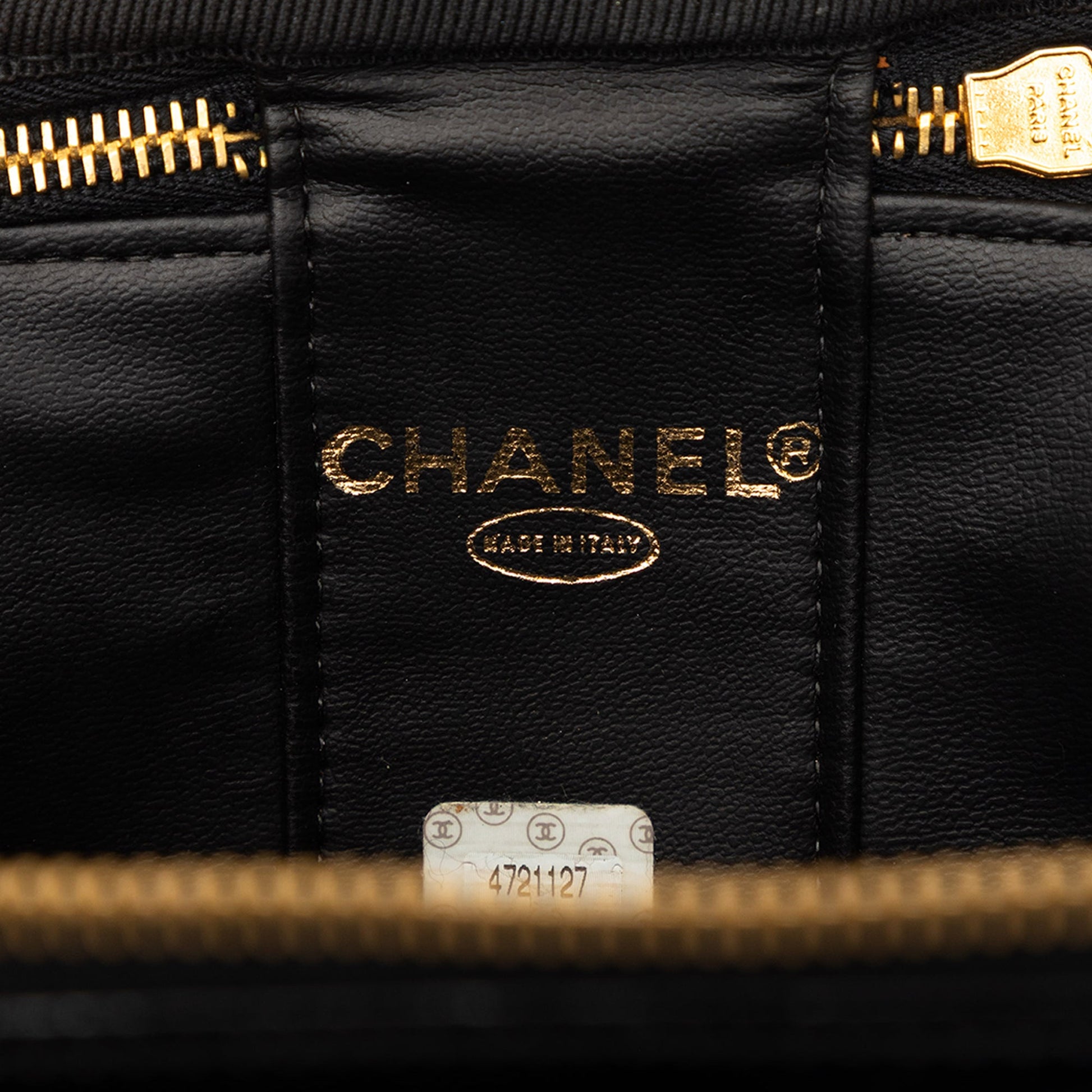 Chanel CC Patent Vanity Bag