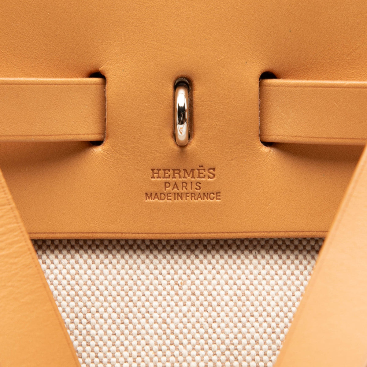 Hermès Toile Herbag Backpack PM — Beige