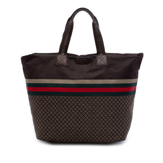 Gucci Diamante Nylon Web Tote