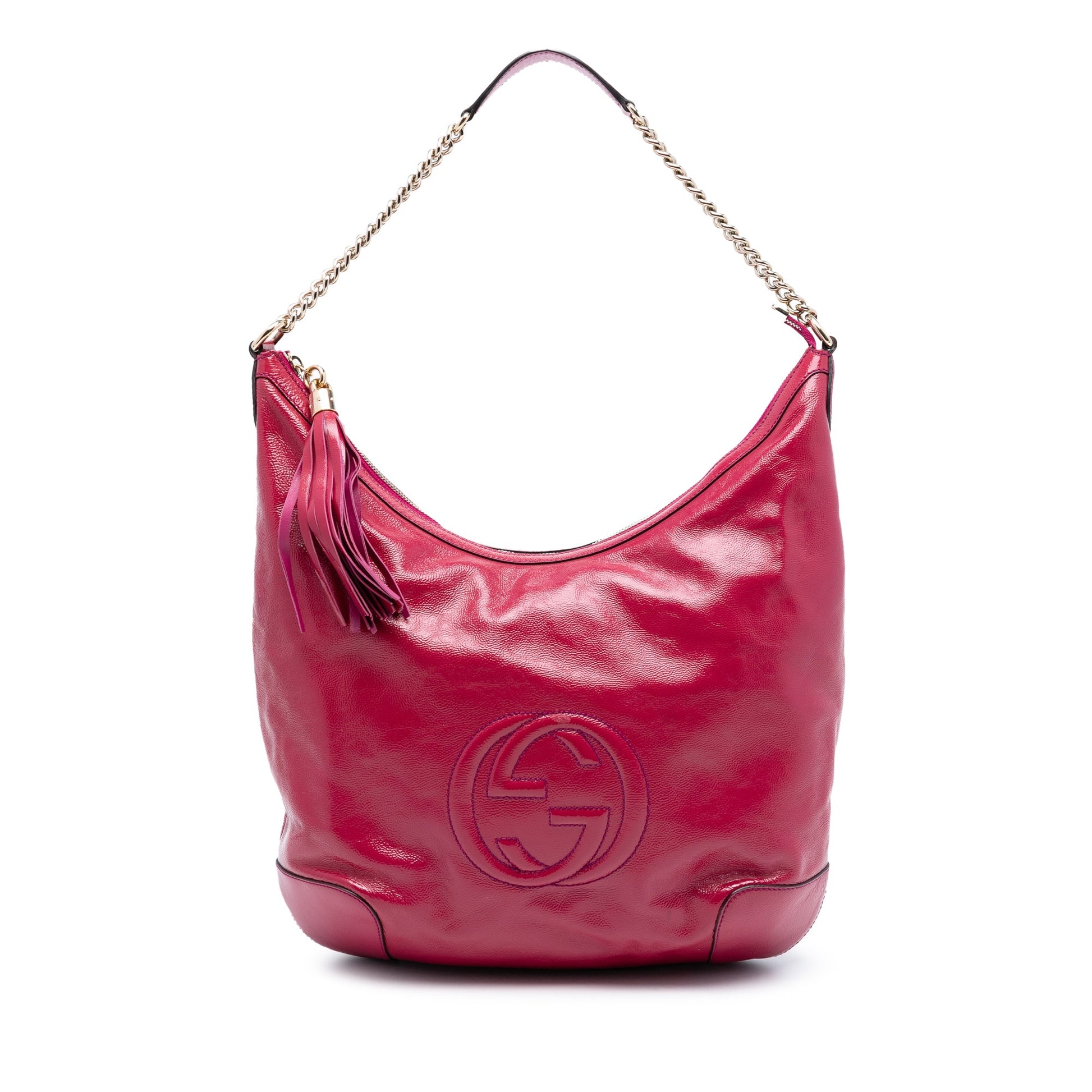 Gucci Patent Soho Shoulder Bag
