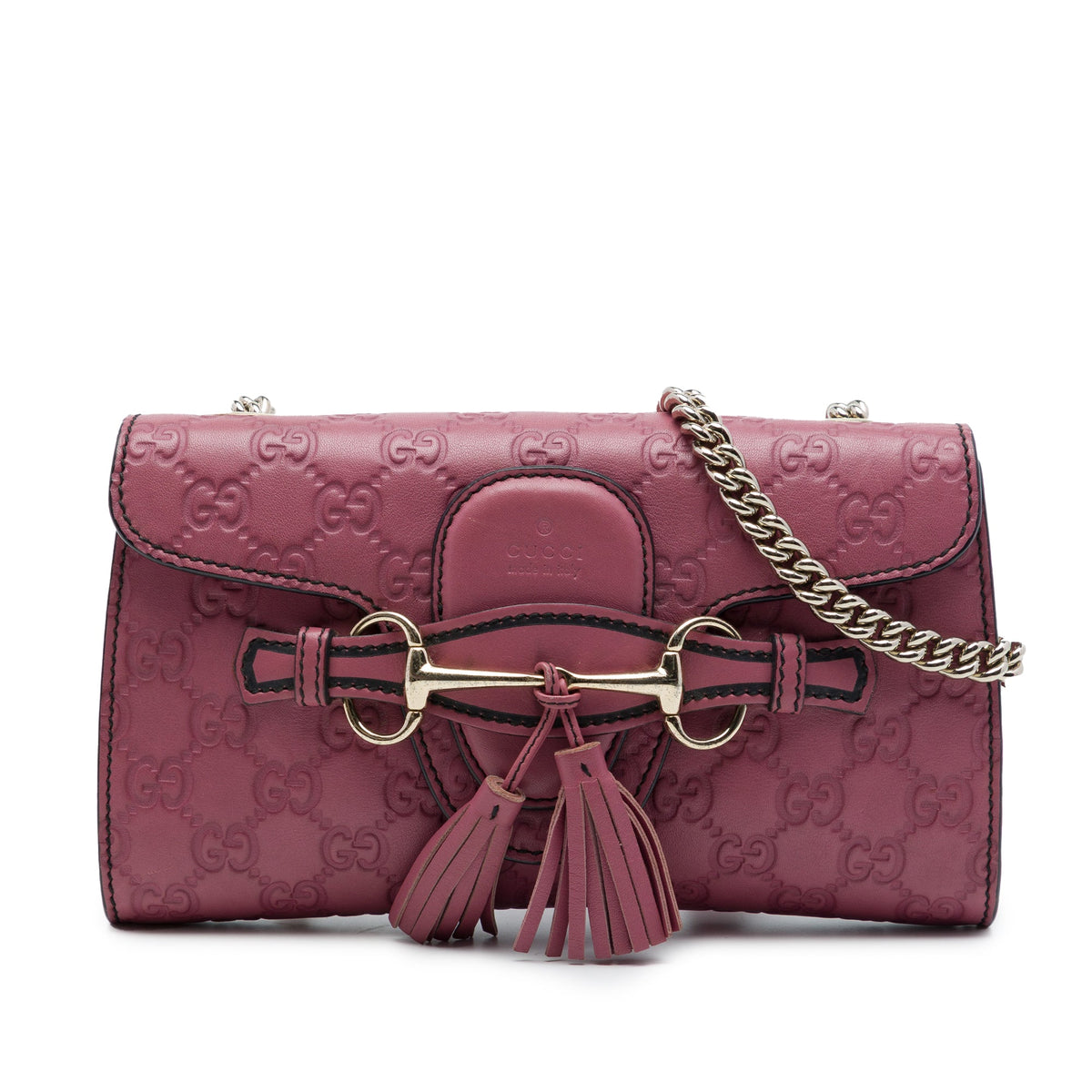 Gucci Small Guccissima Emily Crossbody — Pink