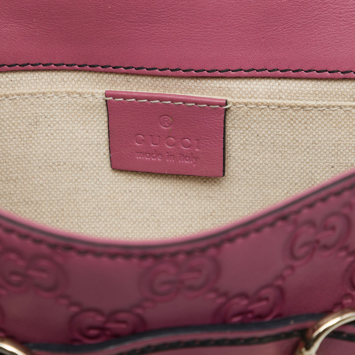 Gucci Small Guccissima Emily Crossbody — Pink