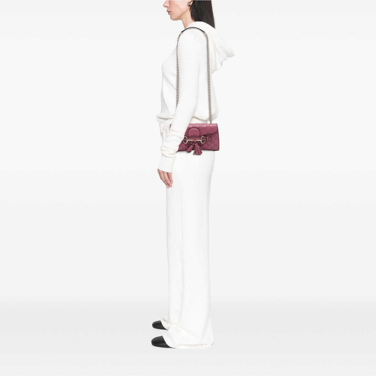 Gucci Small Guccissima Emily Crossbody — Pink
