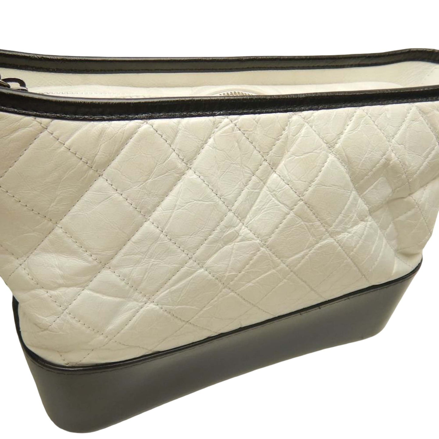 Chanel Medium Bicolor Quilted Aged Calfskin Gabrielle Hobo