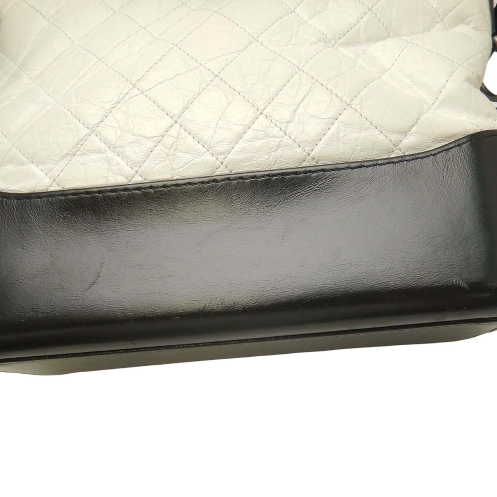 Chanel Medium Bicolor Quilted Aged Calfskin Gabrielle Hobo