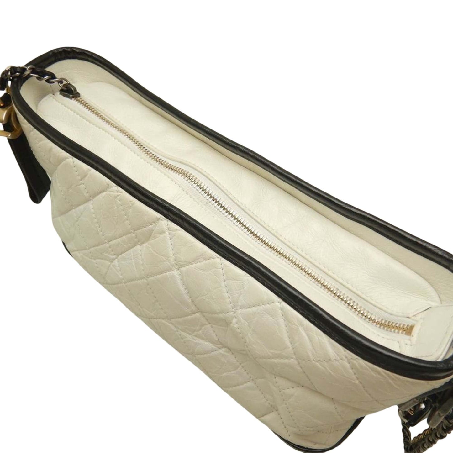 Chanel Medium Bicolor Quilted Aged Calfskin Gabrielle Hobo