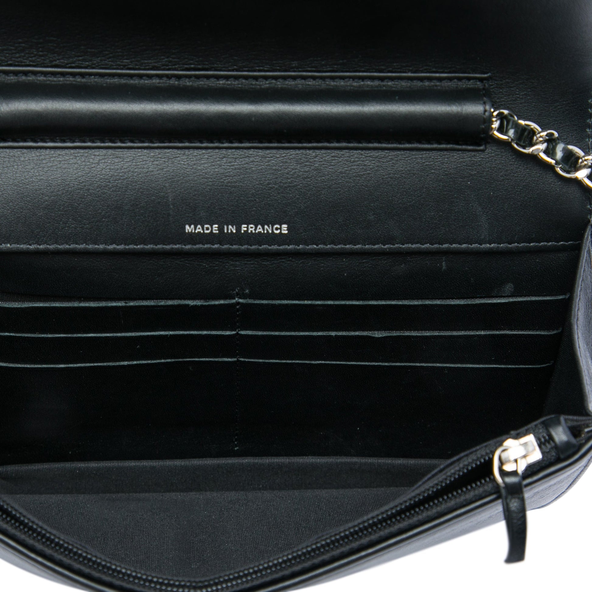 Chanel CC Patent Strass Embellished Wallet On Chain