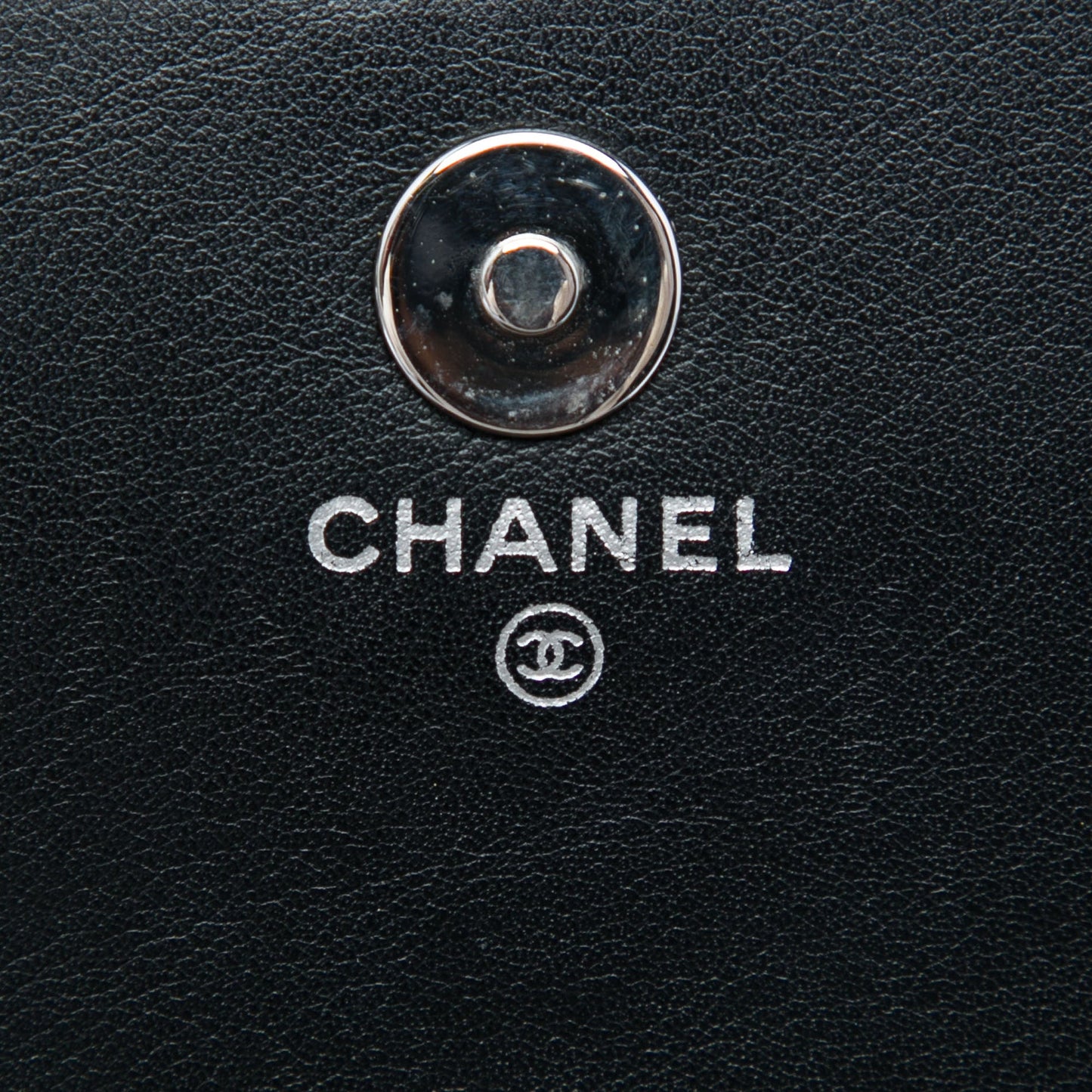 Chanel CC Patent Strass Embellished Wallet On Chain