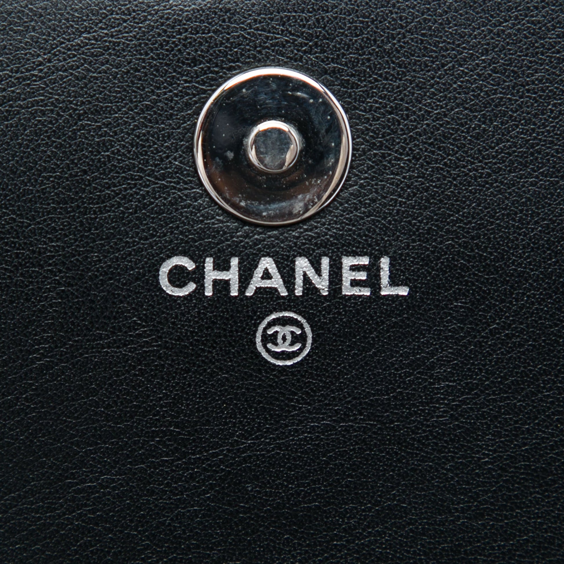 Chanel CC Patent Strass Embellished Wallet On Chain