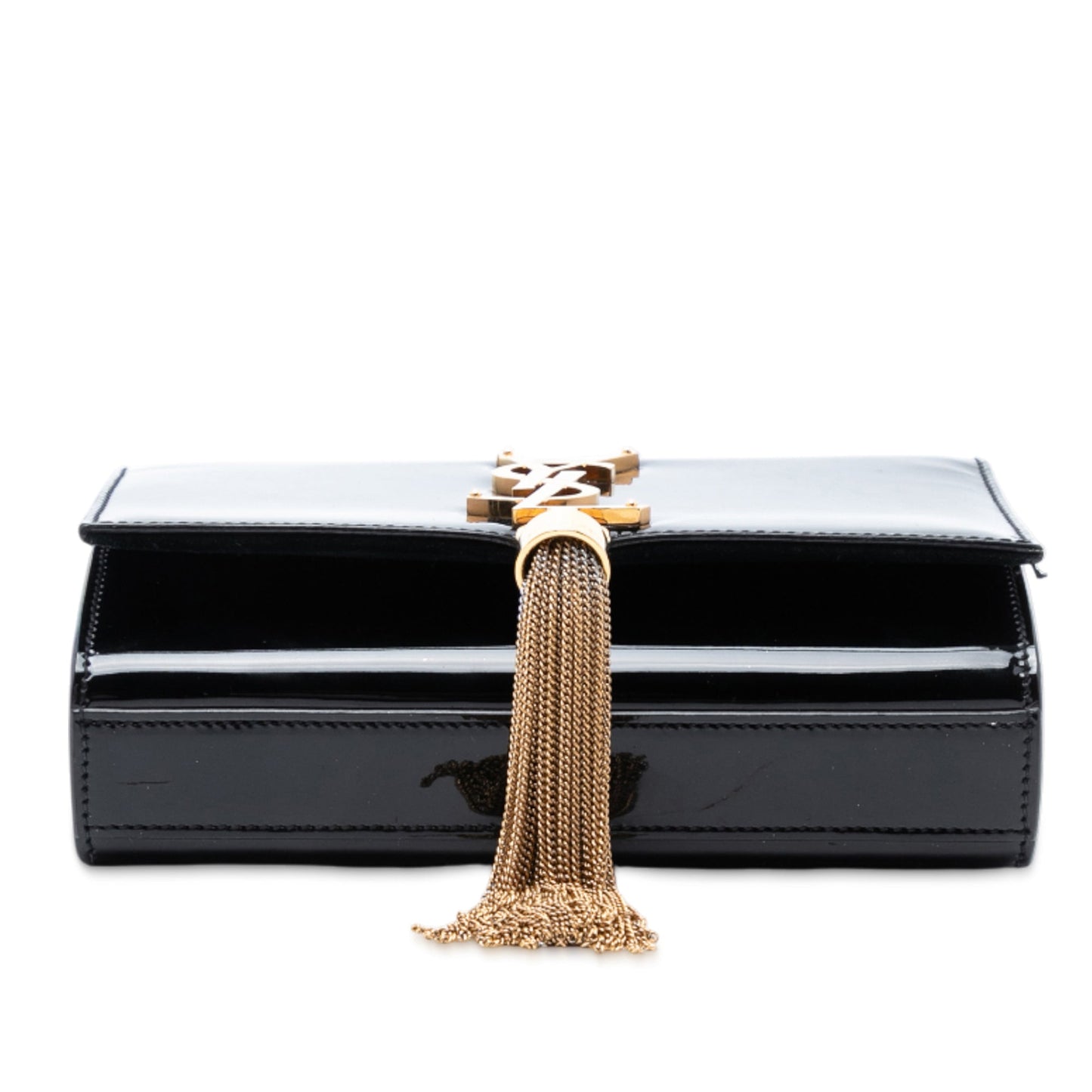Saint Laurent Small Patent Monogram Kate Tassel Crossbody
