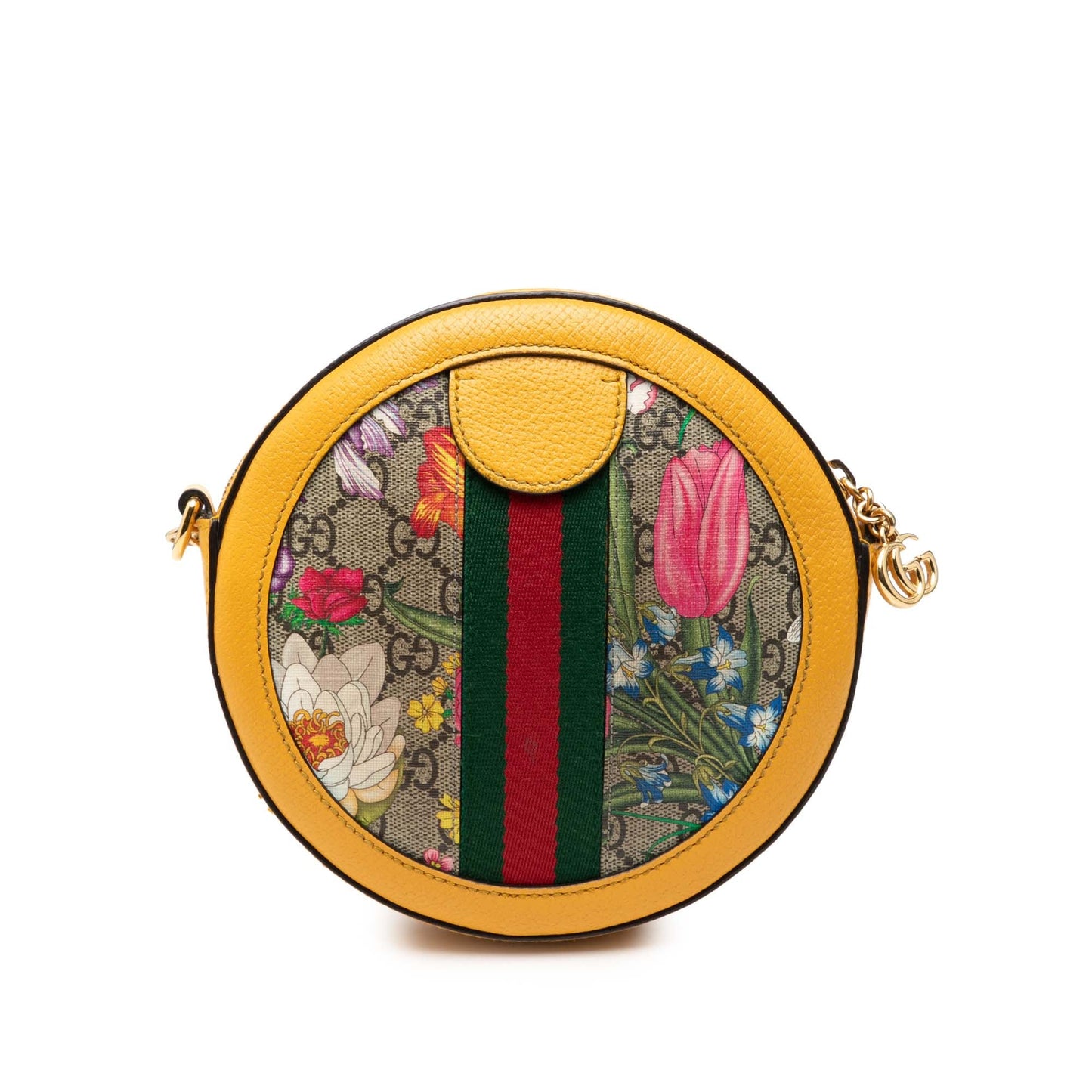 Mini GG Supreme Flora Ophidia Round Crossbody