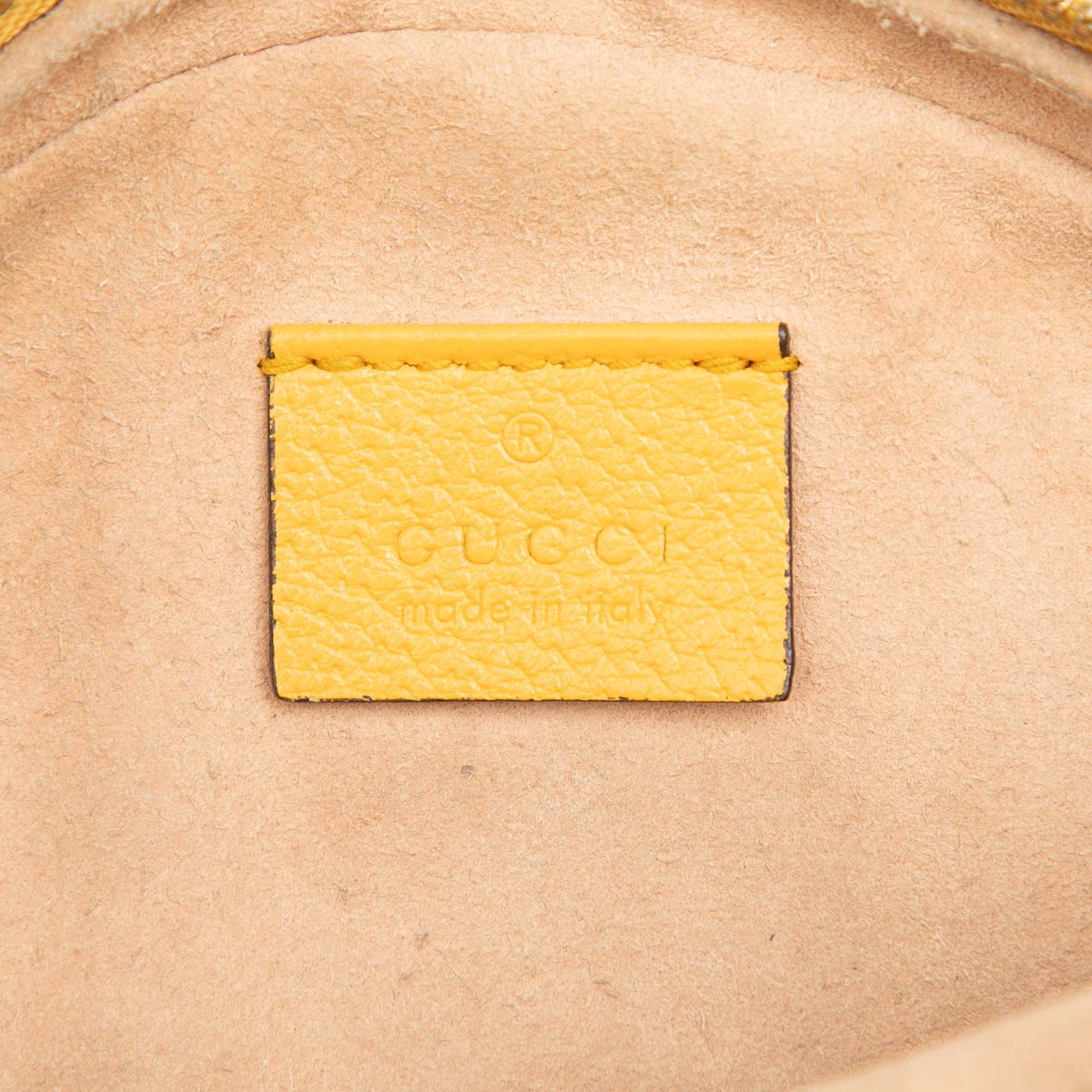 Gucci Mini GG Supreme Flora Web Ophidia Round Crossbody