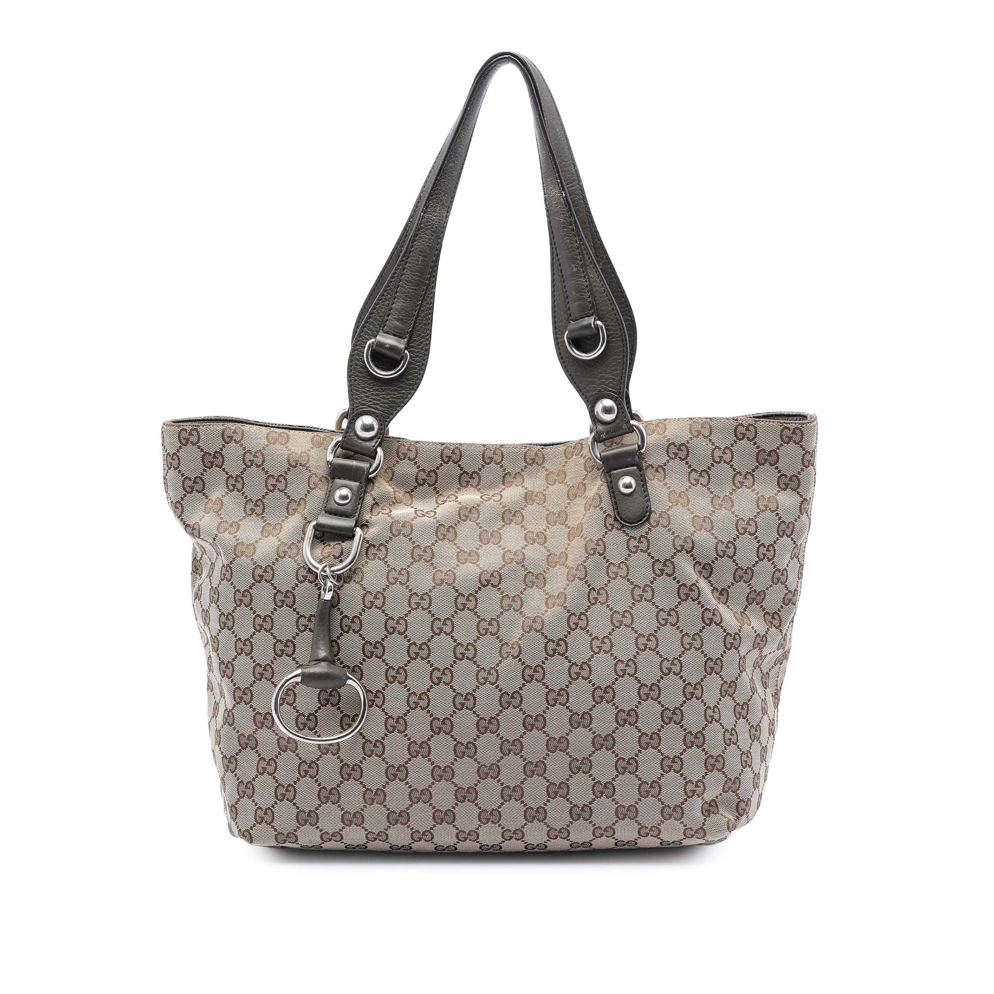 Gucci Medium GG Canvas Icon Bit Tote